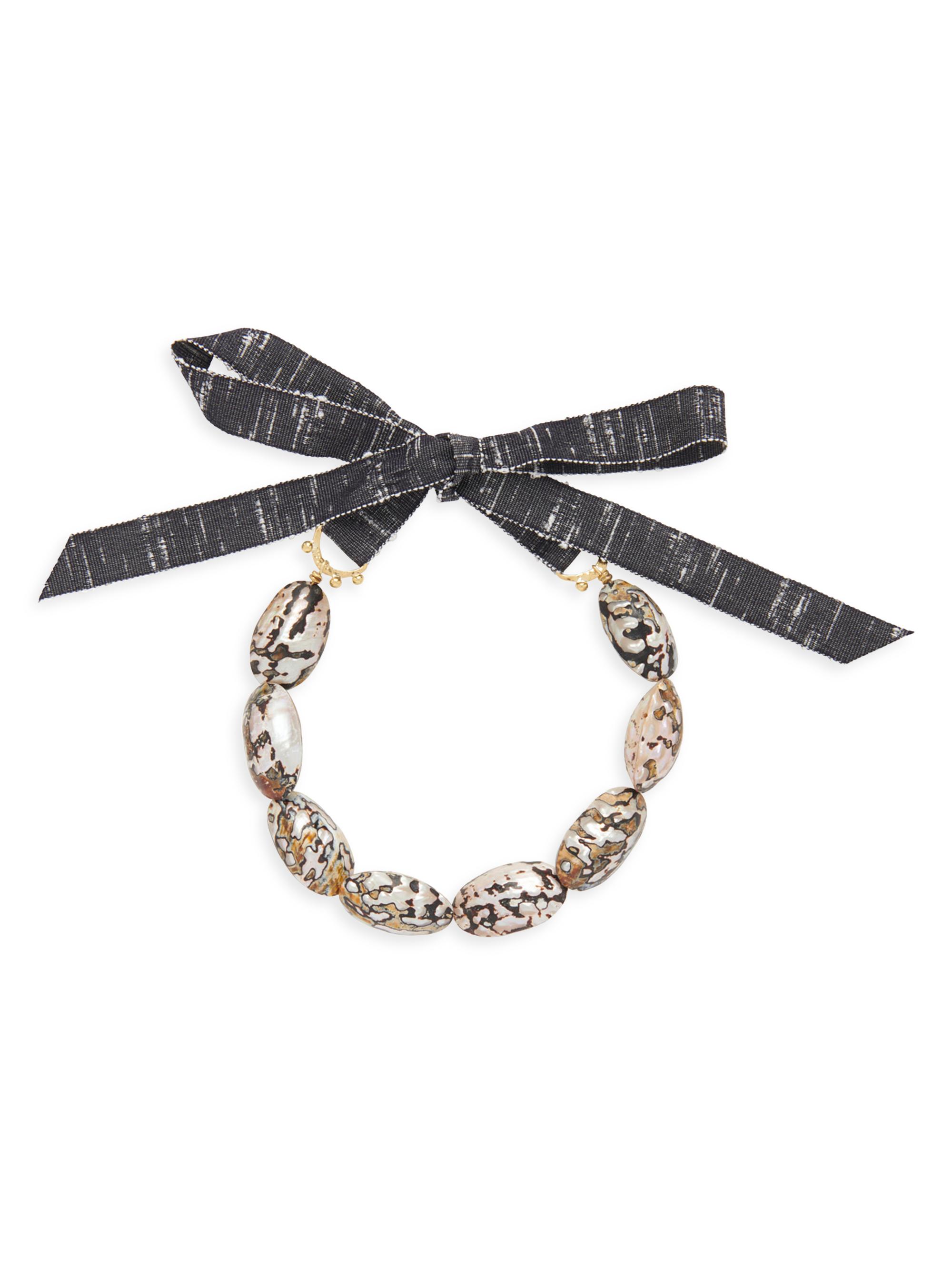 Ulla Johnson Women's Silayah Goldtone & Shell Choker - Shell