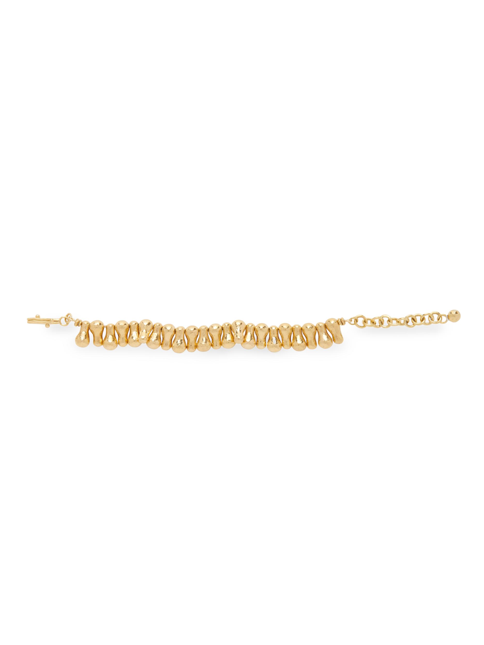 Ulla Johnson Women's Carved Gemstone Sahra Goldtone Bracelet - Brass