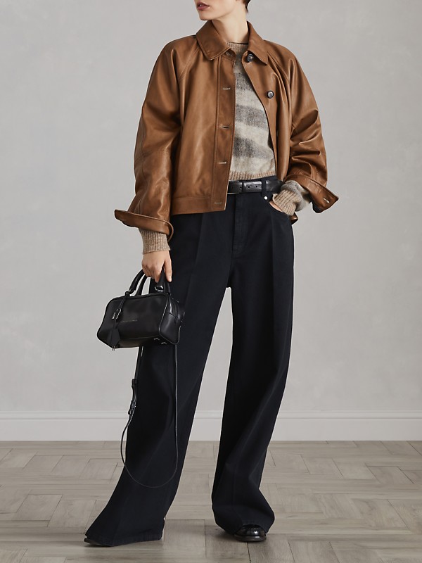 Shop Brunello Cucinelli Country Nappa Leather Outerwear Shop Brunello Cucinelli Country Nappa Leather Outerwear