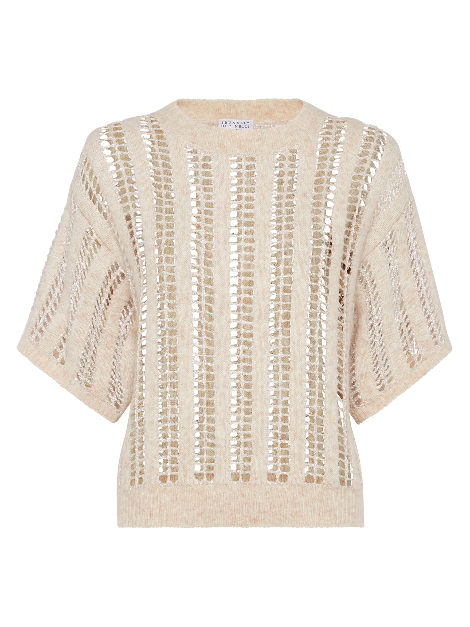 Brunello Cucinelli Women's Wool and Mohair Sweater - Beige