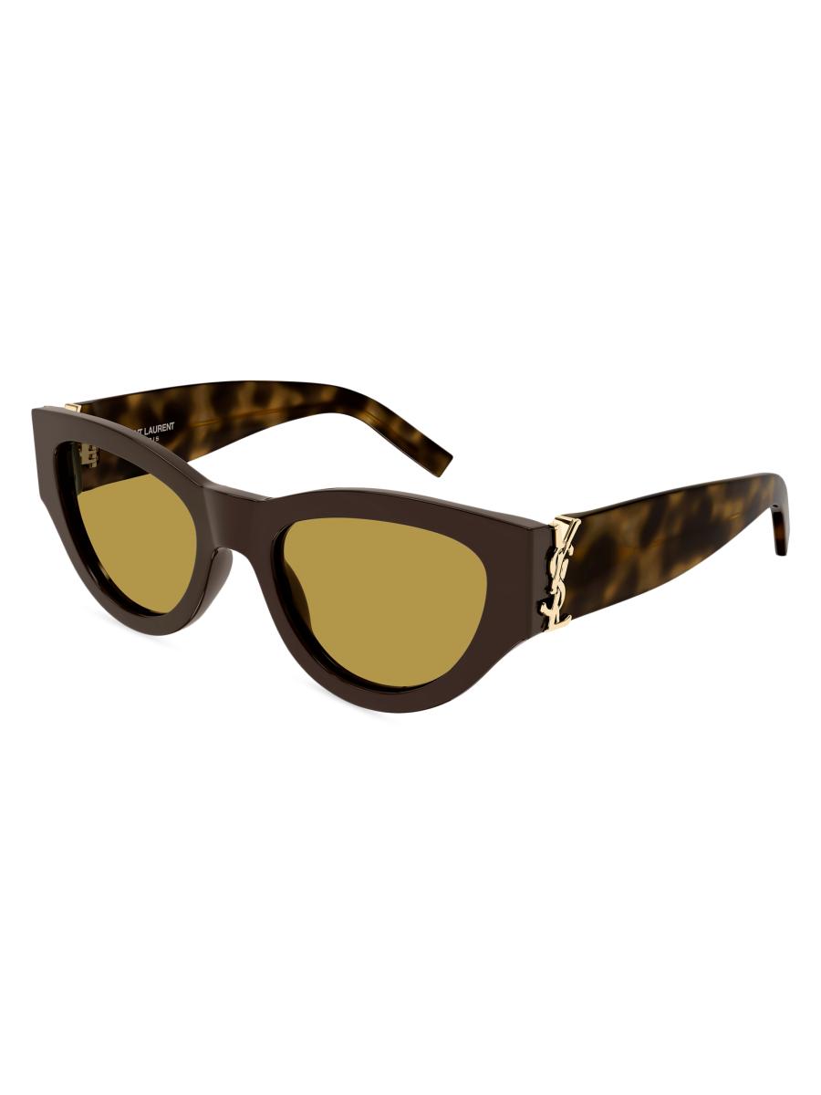 #sk Yves Saint Laurent キャットアイサングラス Saint Laurent Eyewear キャットアイ サングラス | ブラウン