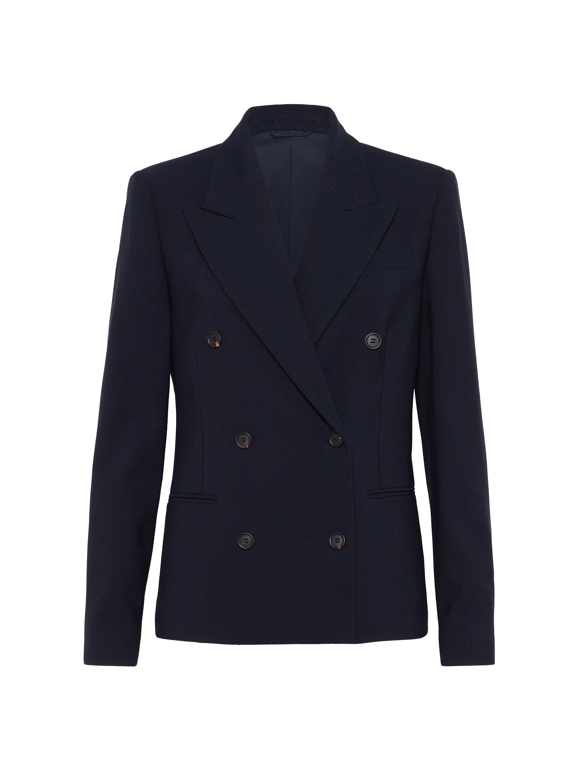 Brunello Cucinelli Women's Virgin Wool Panama Blazer - Night