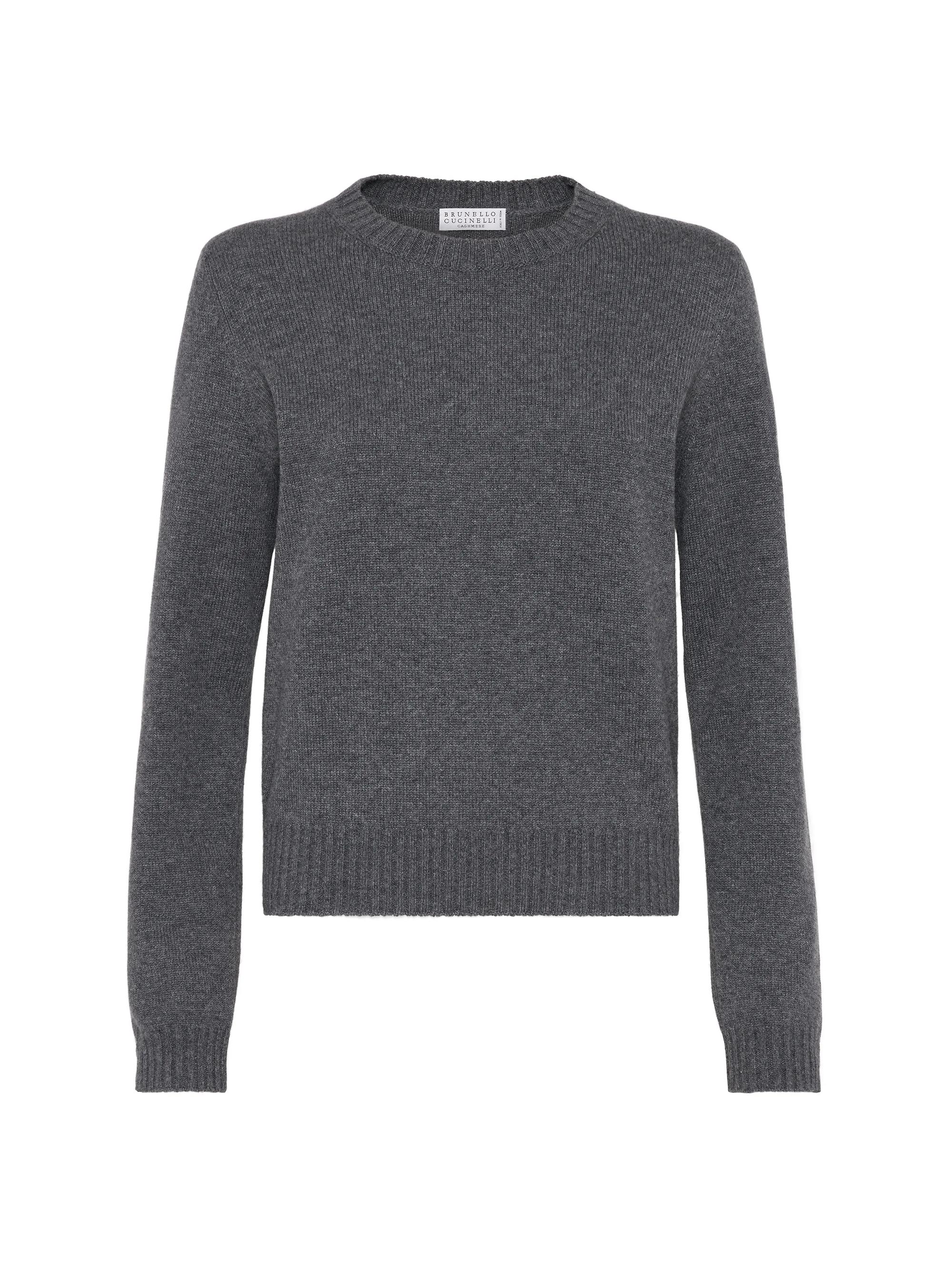 Brunello Cucinelli Women's Cashmere Sweater with Shiny Cuff Details - Antique Pink