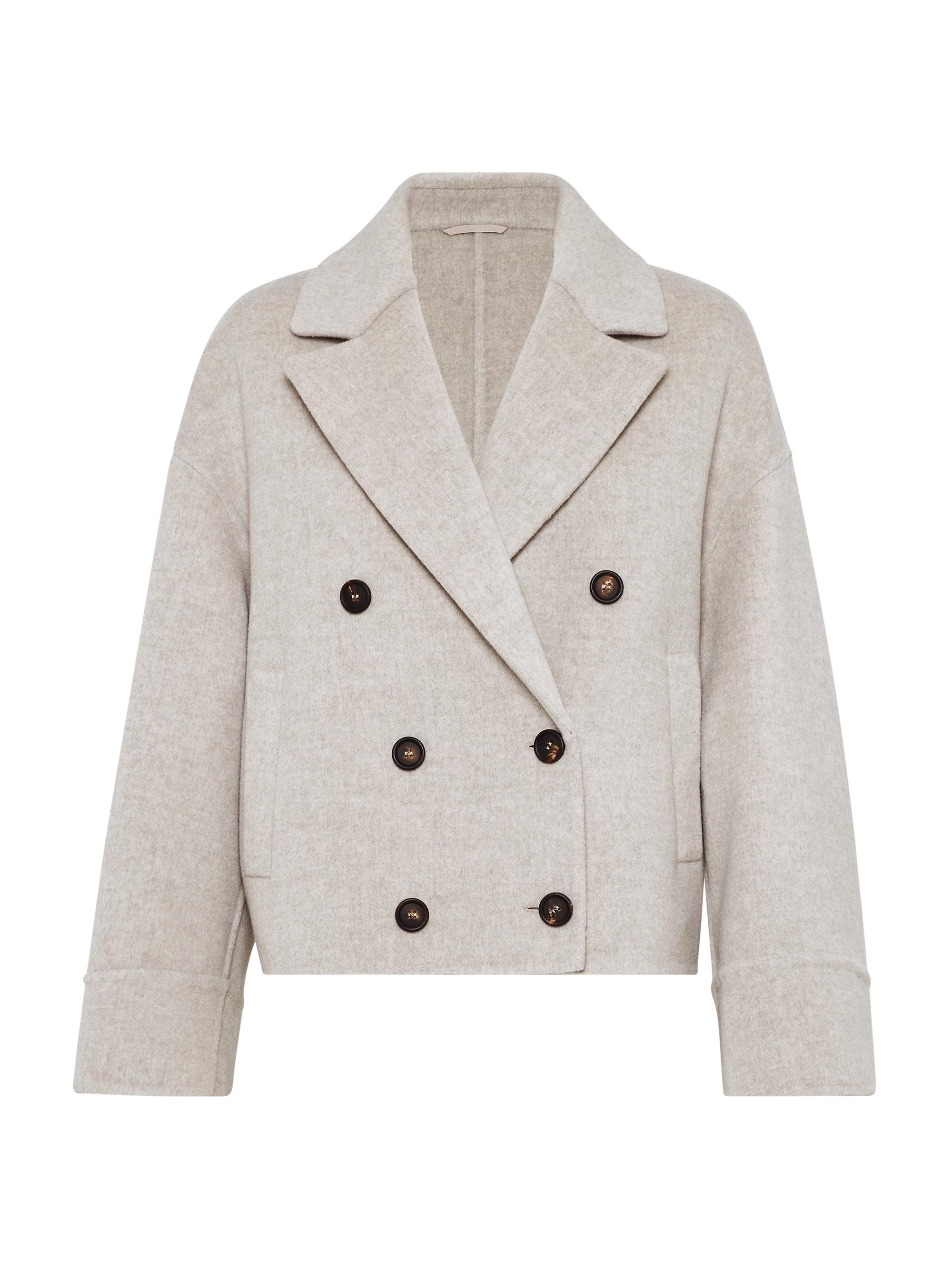Brunello Cucinelli Women's Hand Finished Virgin Wool Coat - Beige