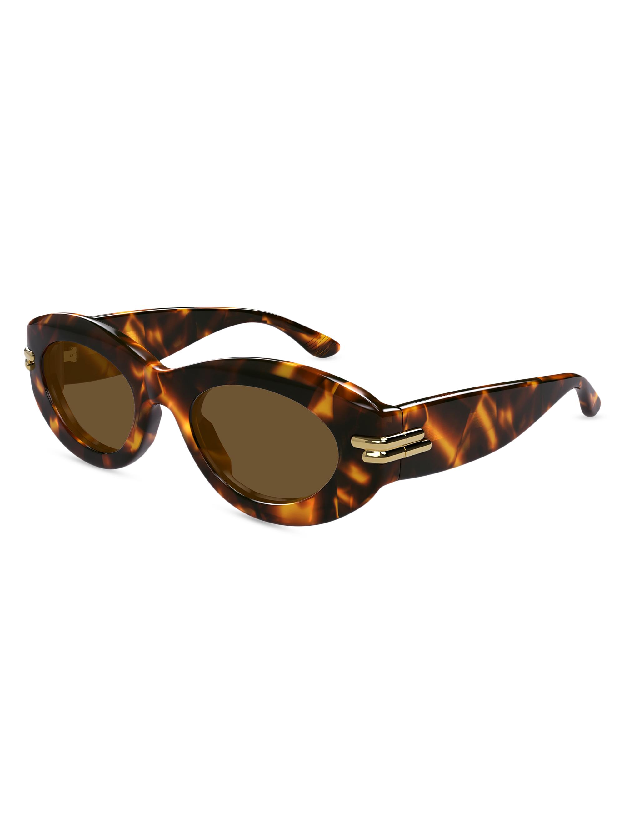 Bottega Veneta Bold Ribbon 51MM Oval Sunglasses | Saks Fifth Avenue
