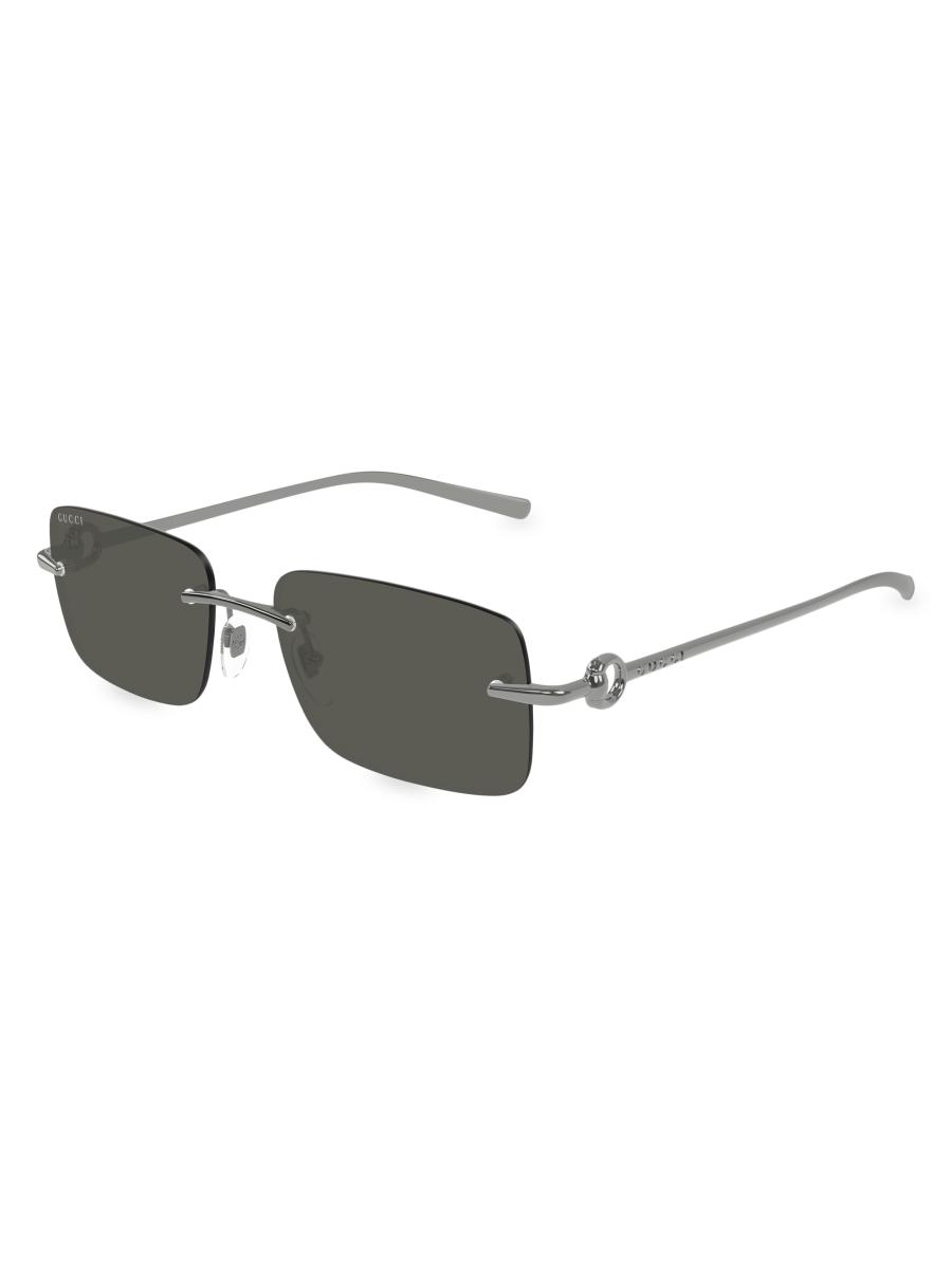 Gucci Horsebit Top Bar 55MM Square Sunglasses | Saks Fifth Avenue