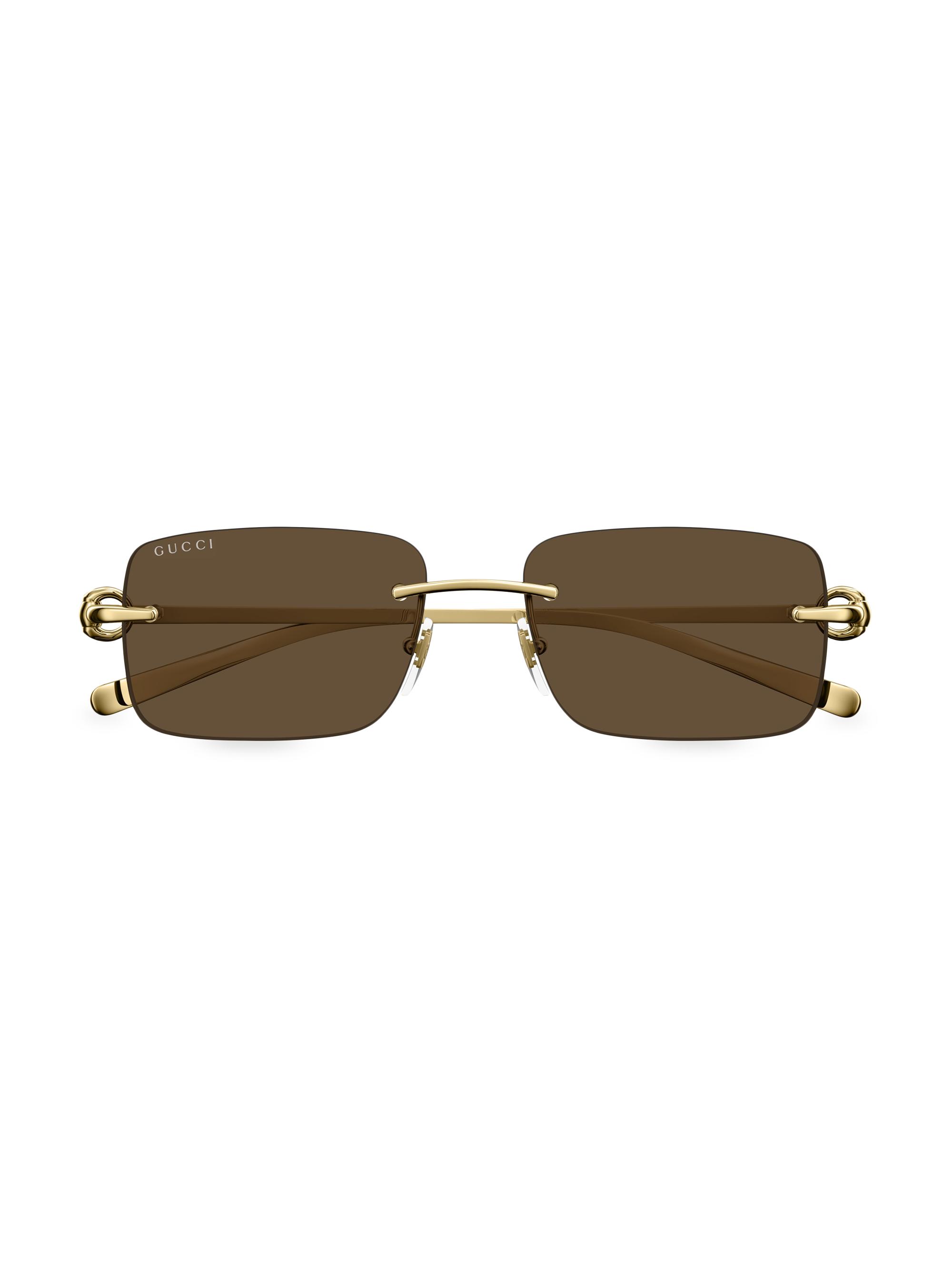 小物 GUCCI Horsebit side logo sunglasses Gucci Gold Frame and Tortoise Shell Horsebit Logo Sunglasses