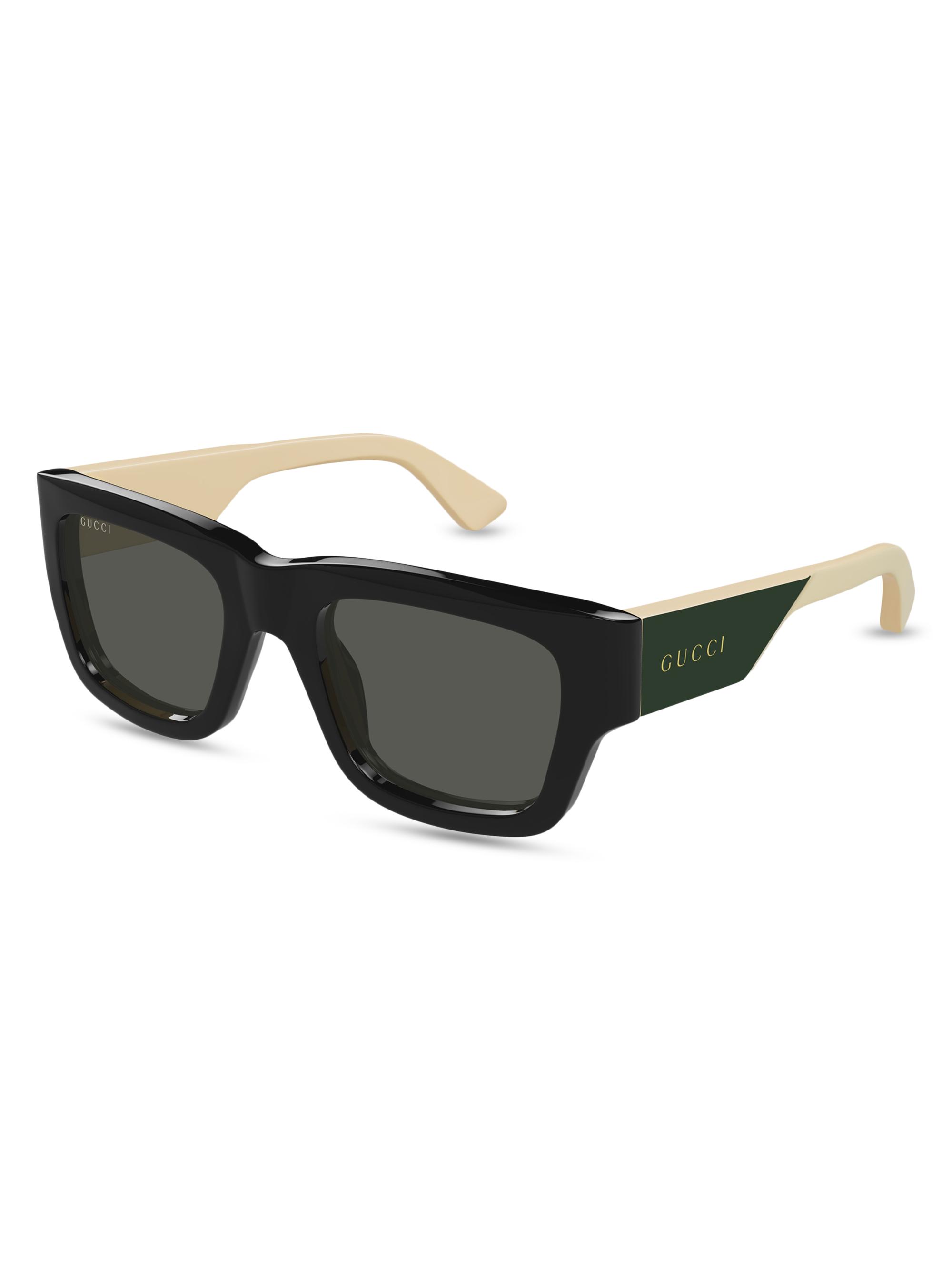 Gucci Oblique 52MM Square Sunglasses | Saks Fifth Avenue