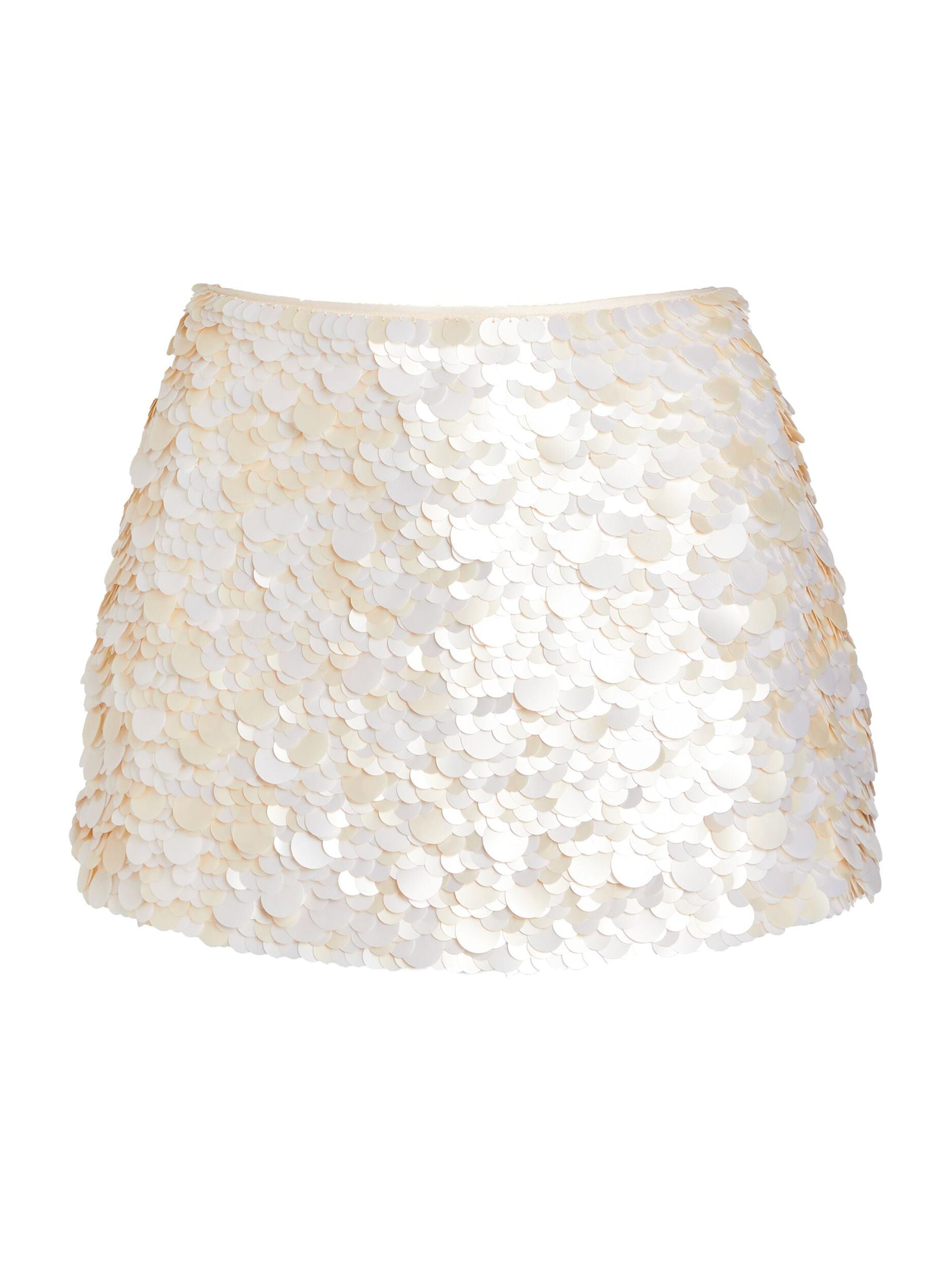 Retrofête Women's Arwen Skirt - Beige White