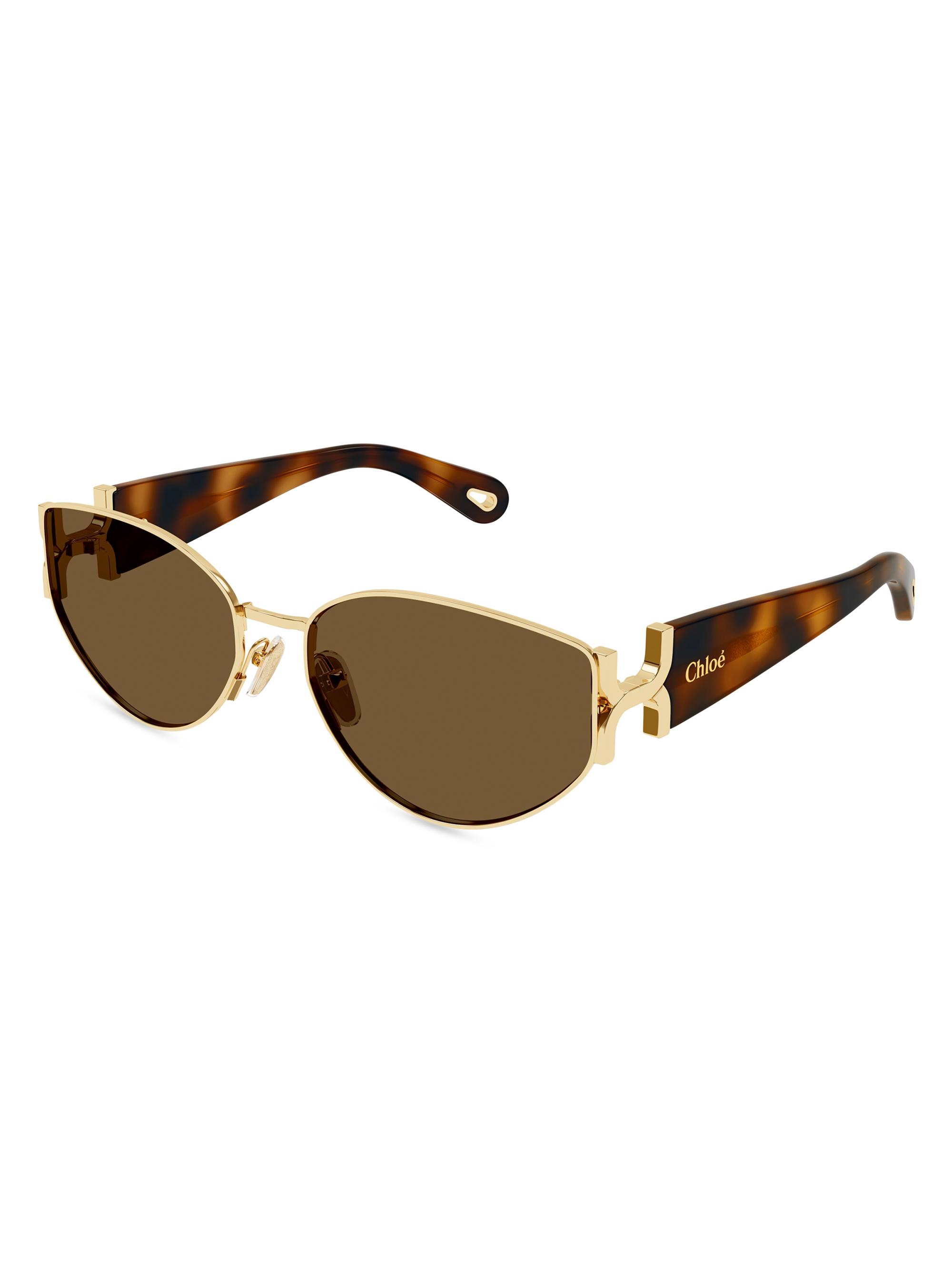 Chloé Women's Marcie 59MM Oval Sunglasses - Brown Gold Havana