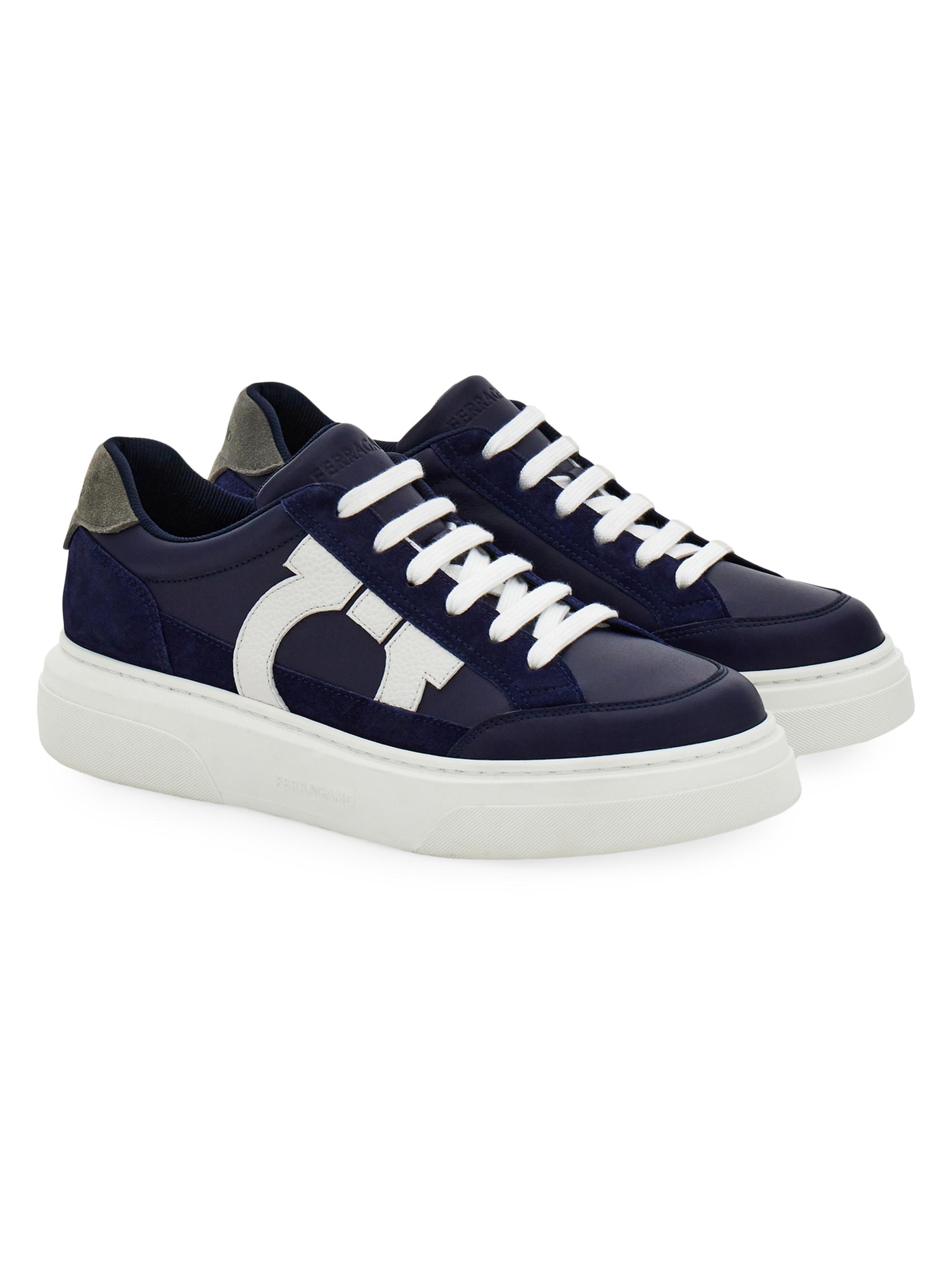 Salvatore Ferragamo スニーカー　22.5 FERRAGAMO Mixed-Media Sneakers | Saks Fifth Avenue