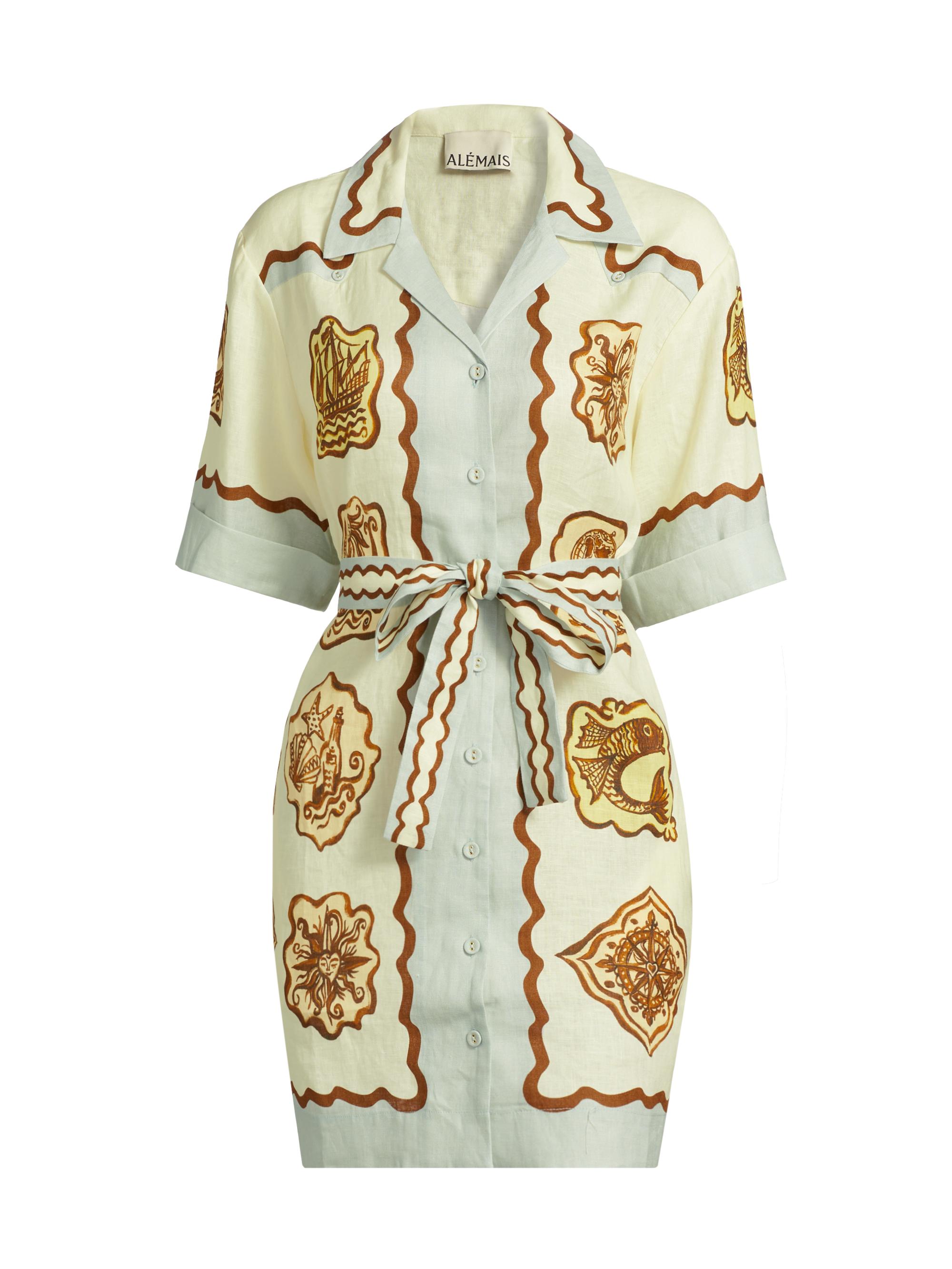 ALEMAIS Women's Relic Mini Shirtdress - Cream