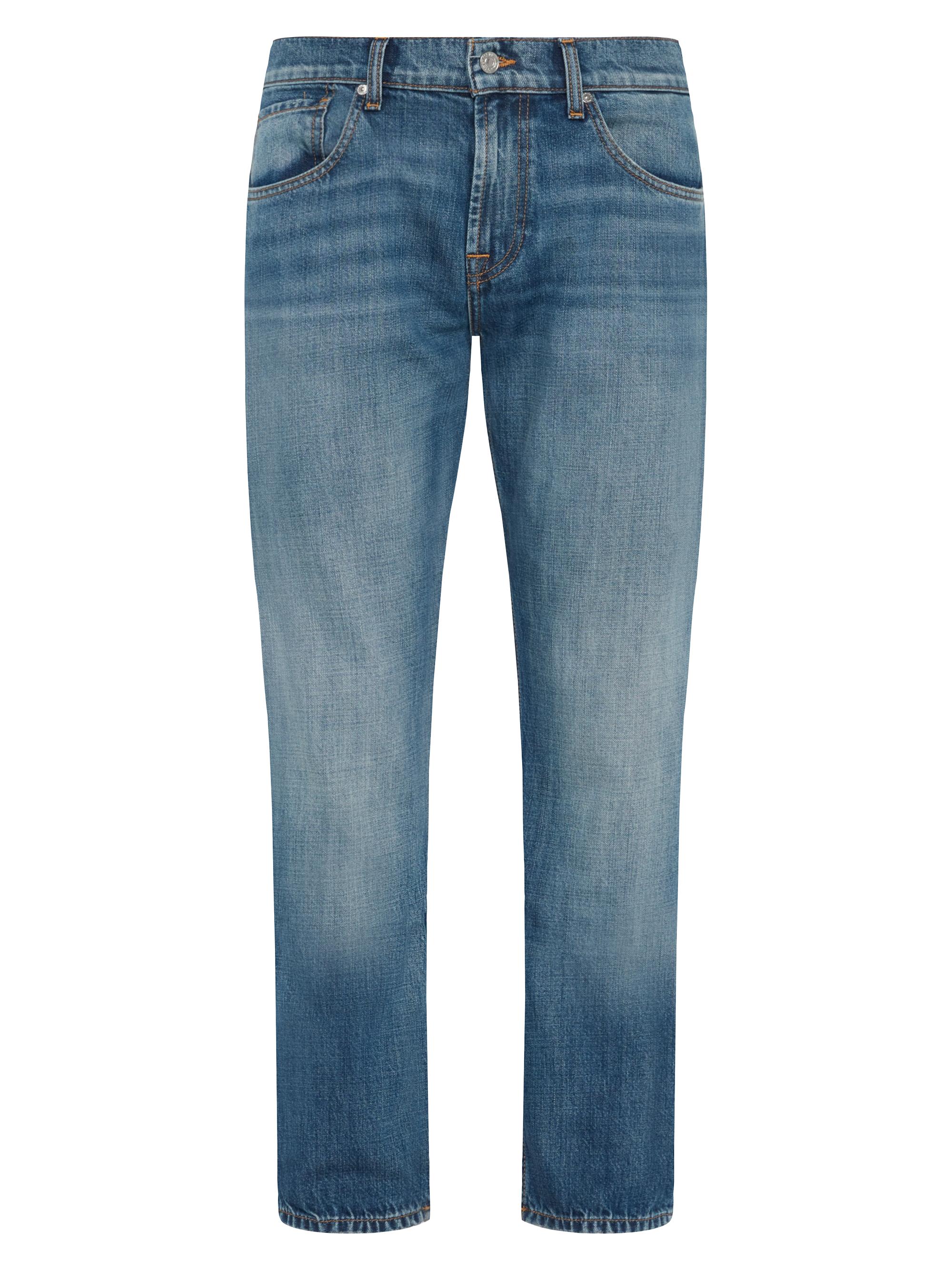 7 For All Mankind Men's The Straight Mid-Rise Jeans - Norte