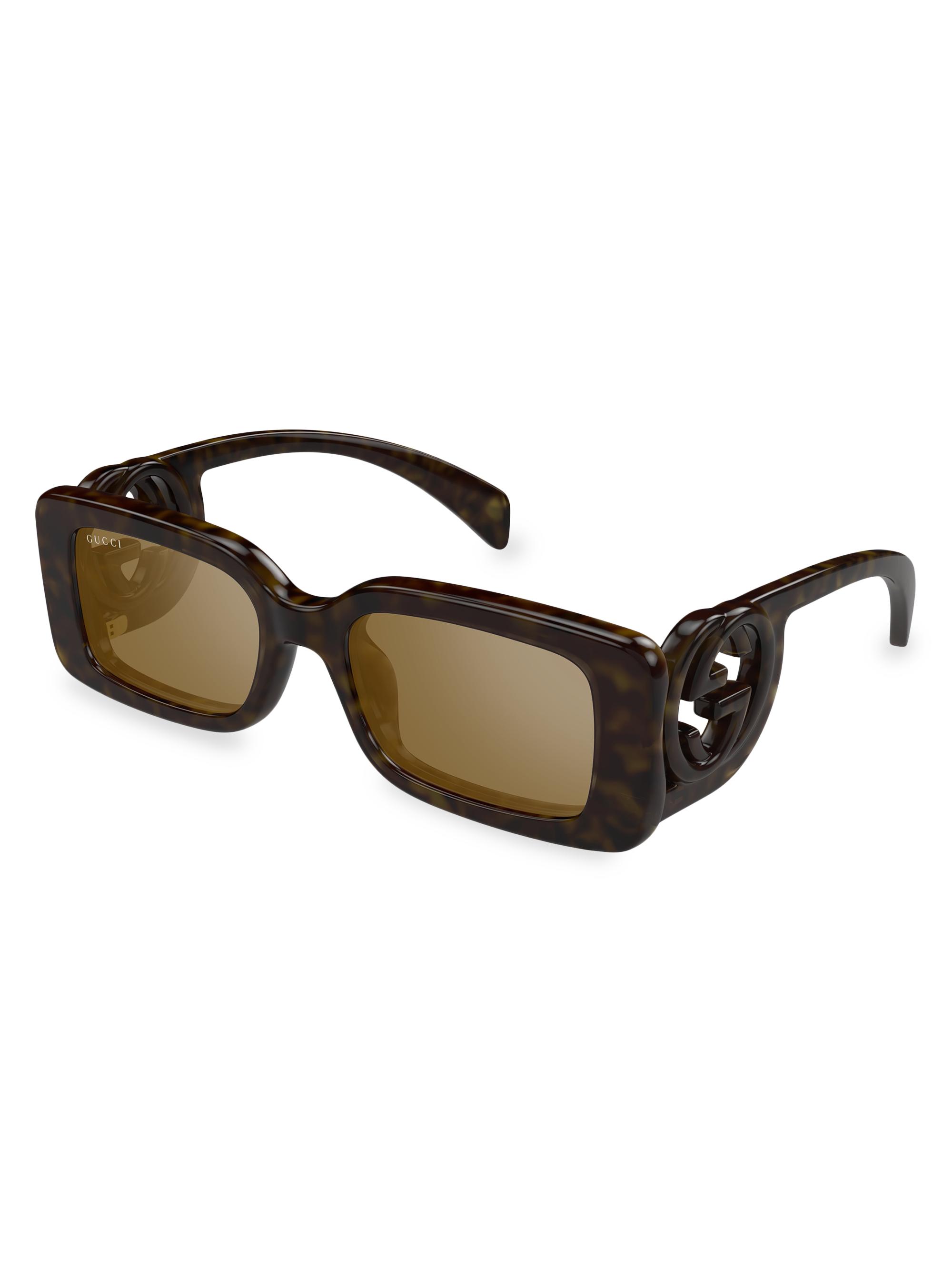 Gucci Chaise Longue 54MM Rectangular Sunglasses | Saks Fifth Avenue