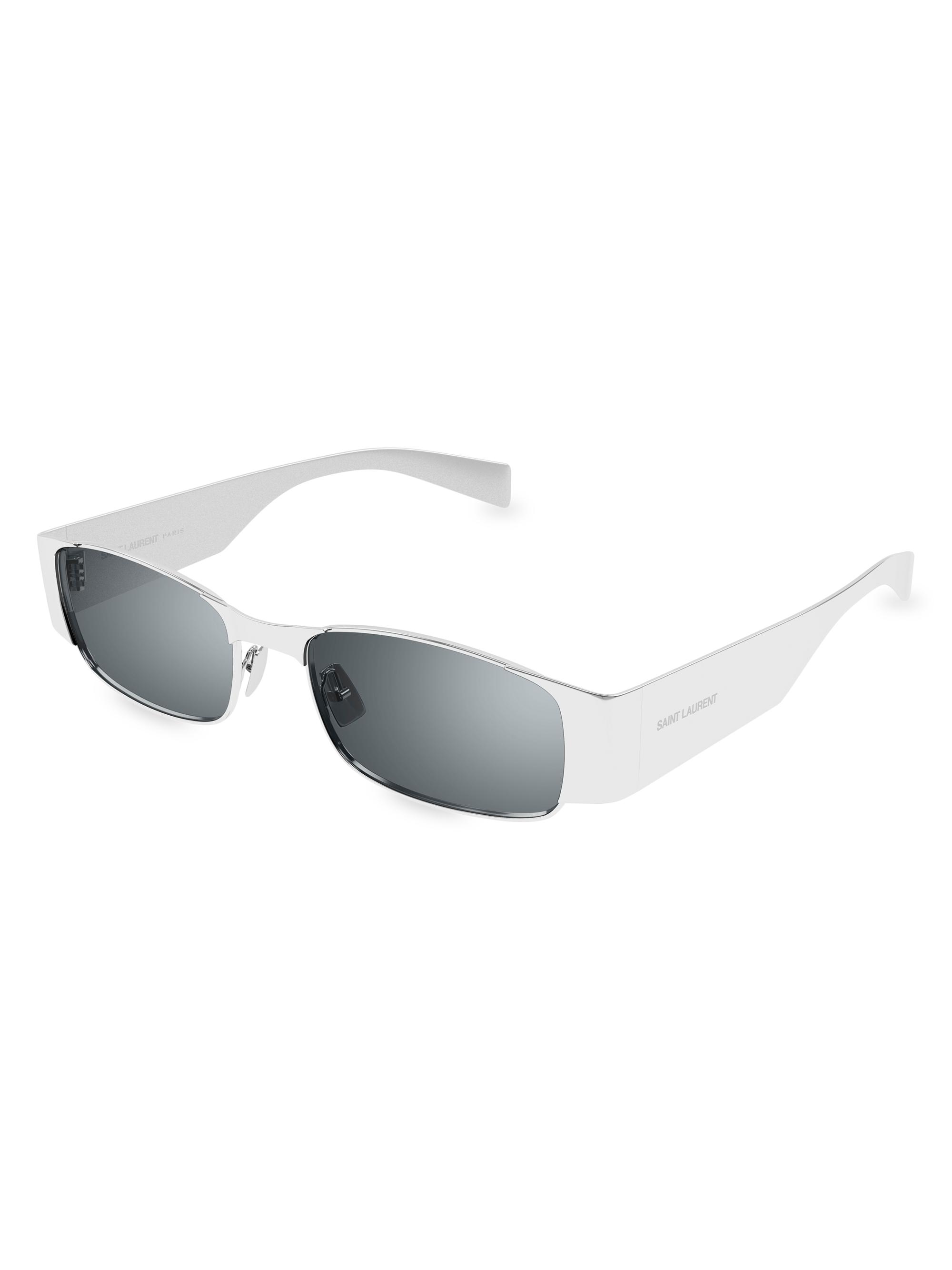 Saint Laurent Small Fashion Metal 54MM Rectangular Sunglasses