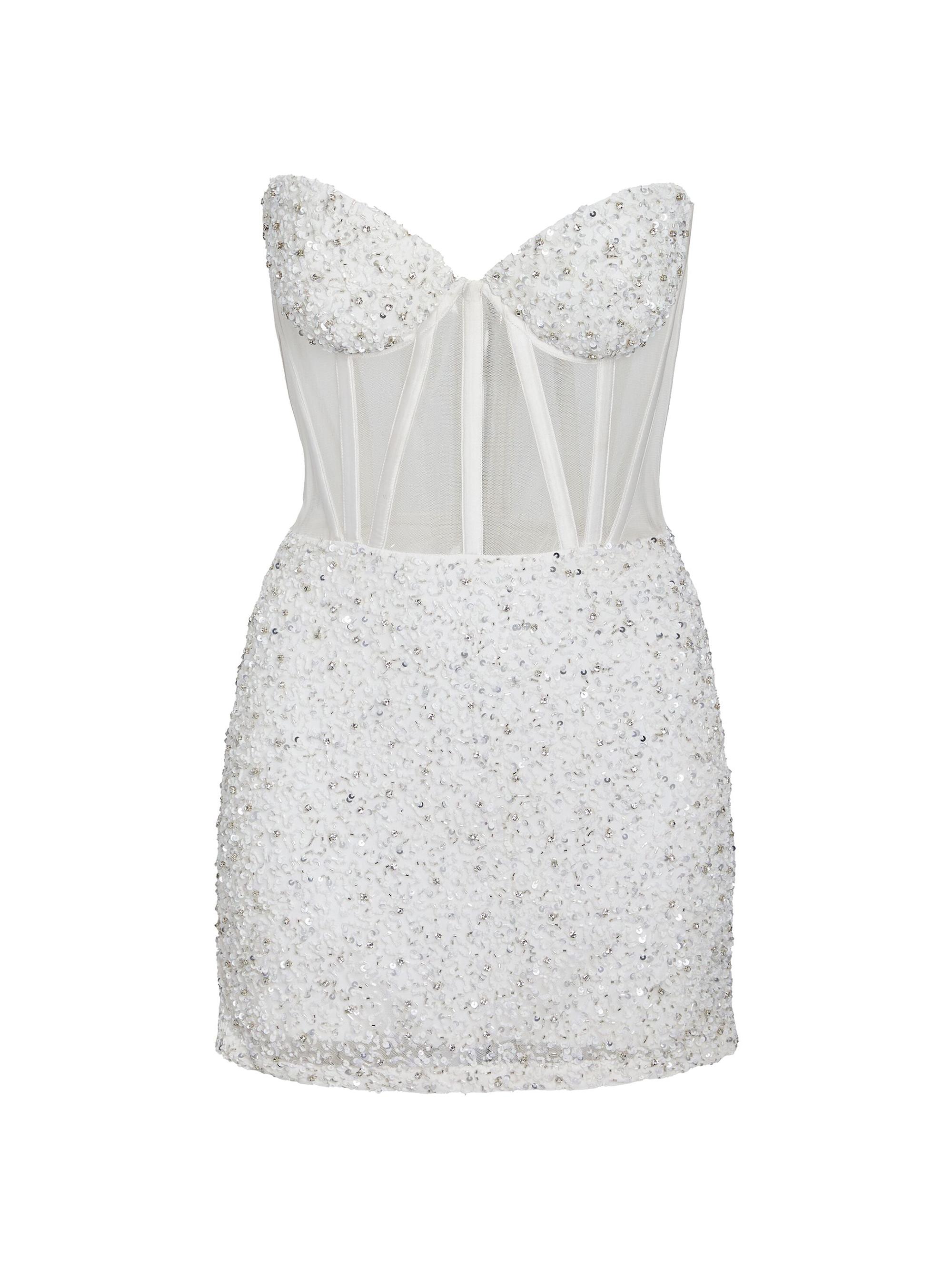 Retrofête Women's Sienna Dress - White Silver