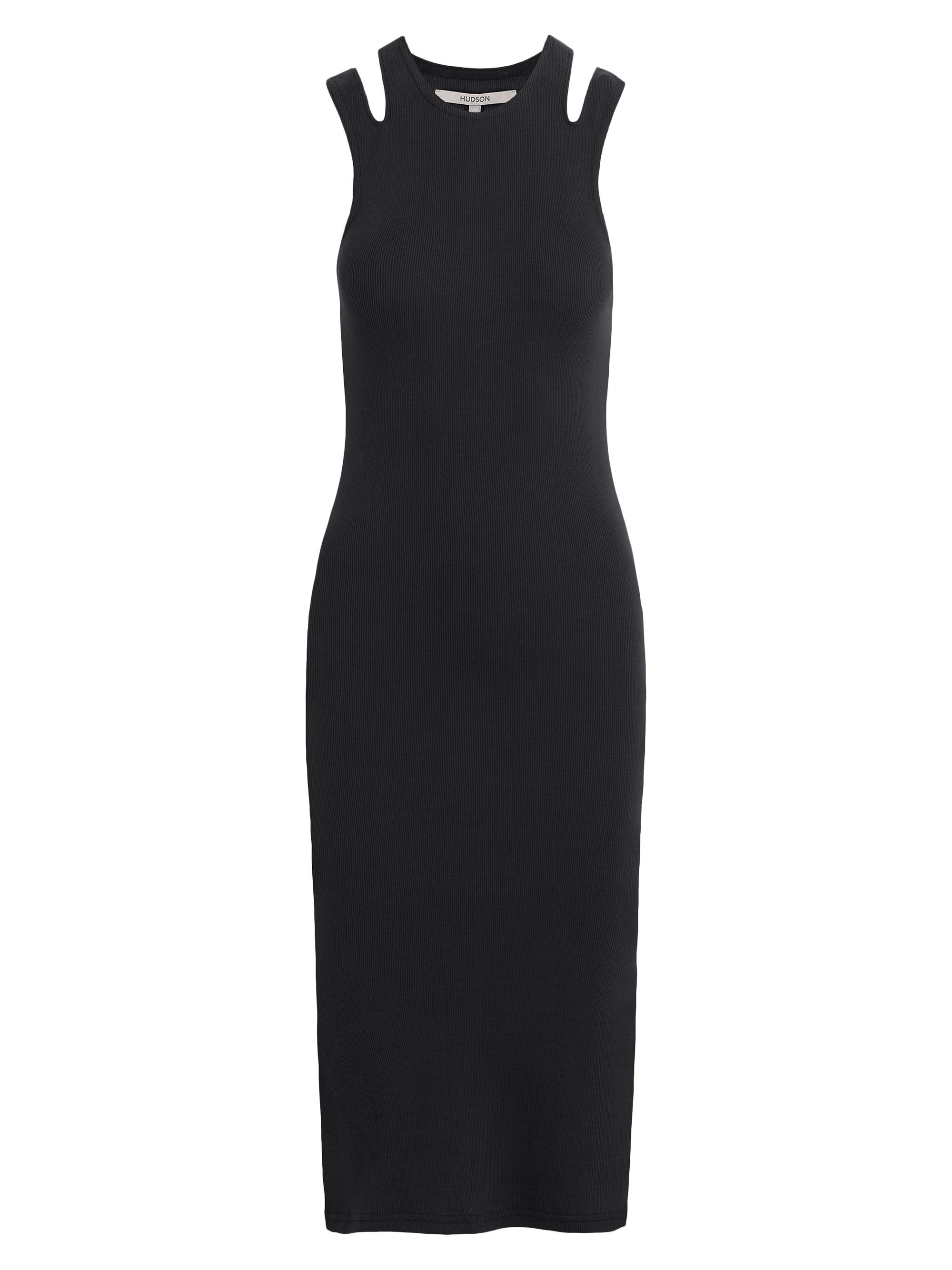 Hudson Jeans Women's Cotton Jersey Strappy Midi-Dress - Black