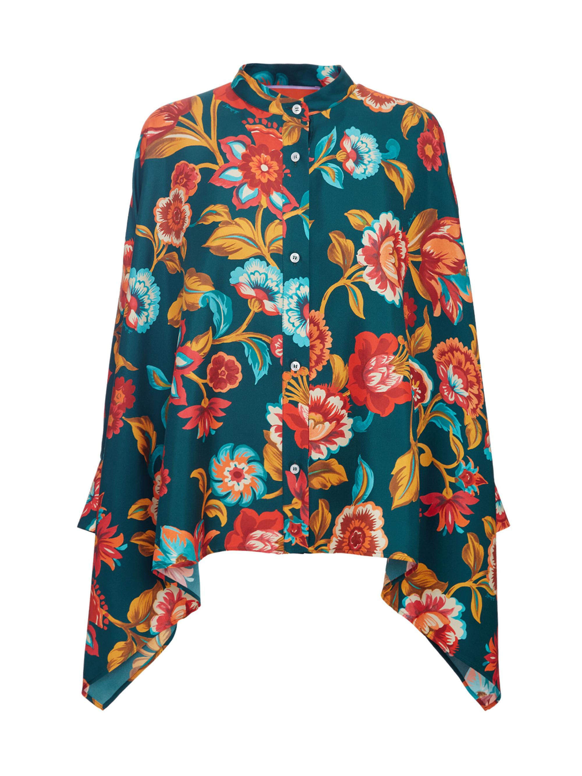 La DoubleJ Women's Foulard Shirt - Hottie Emerald