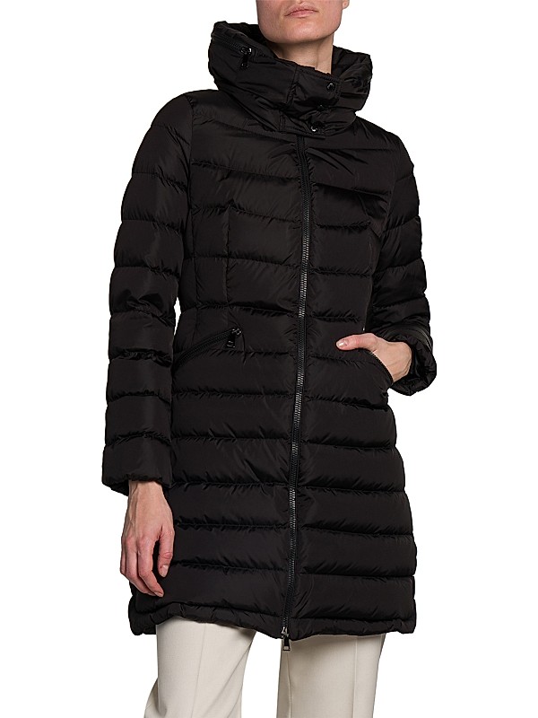 Shop Moncler Flammette Fitted Long Down Coat | Saks Fifth Avenue Shop Moncler Flammette Fitted Long Down Coat | Saks Fifth Avenue
