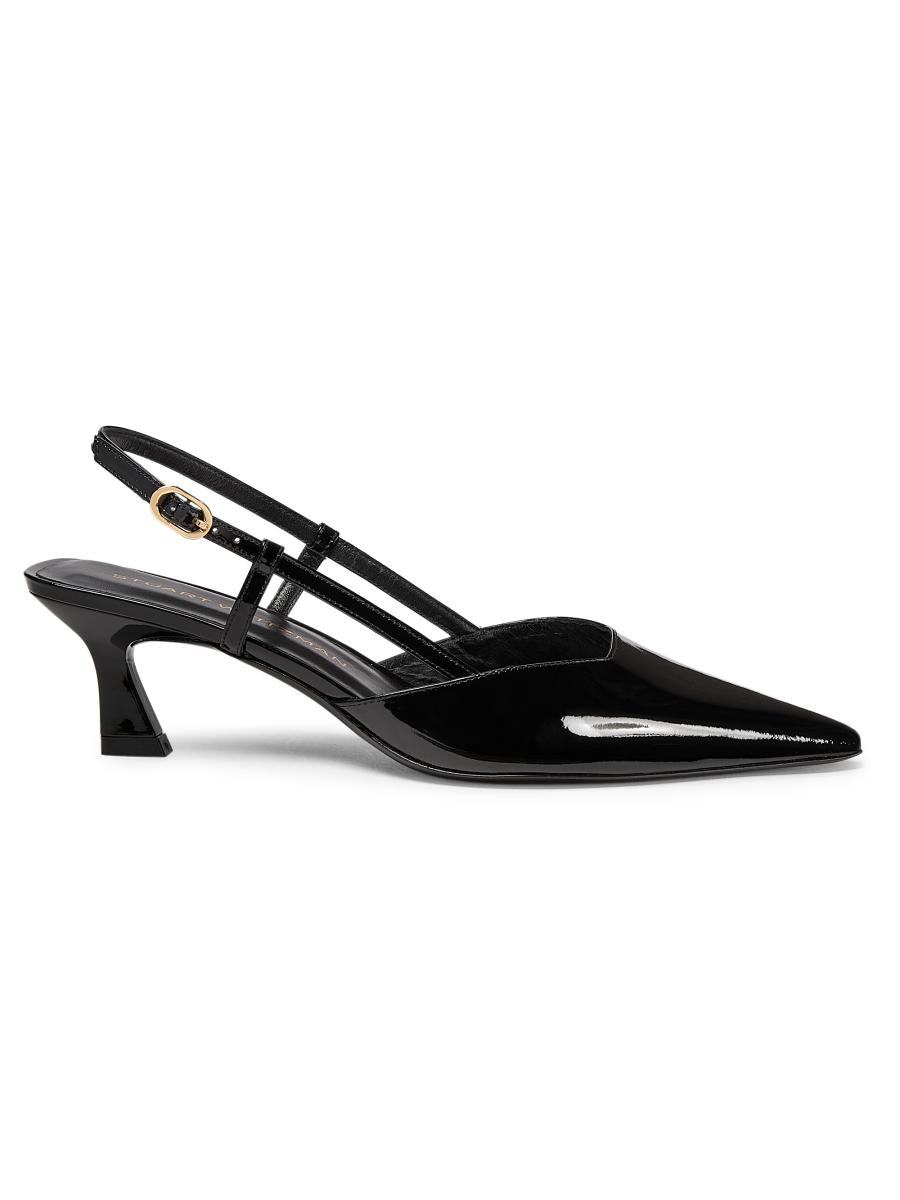 Stuart Weitzman Vinnie 50MM Patent Leather Pumps | Saks