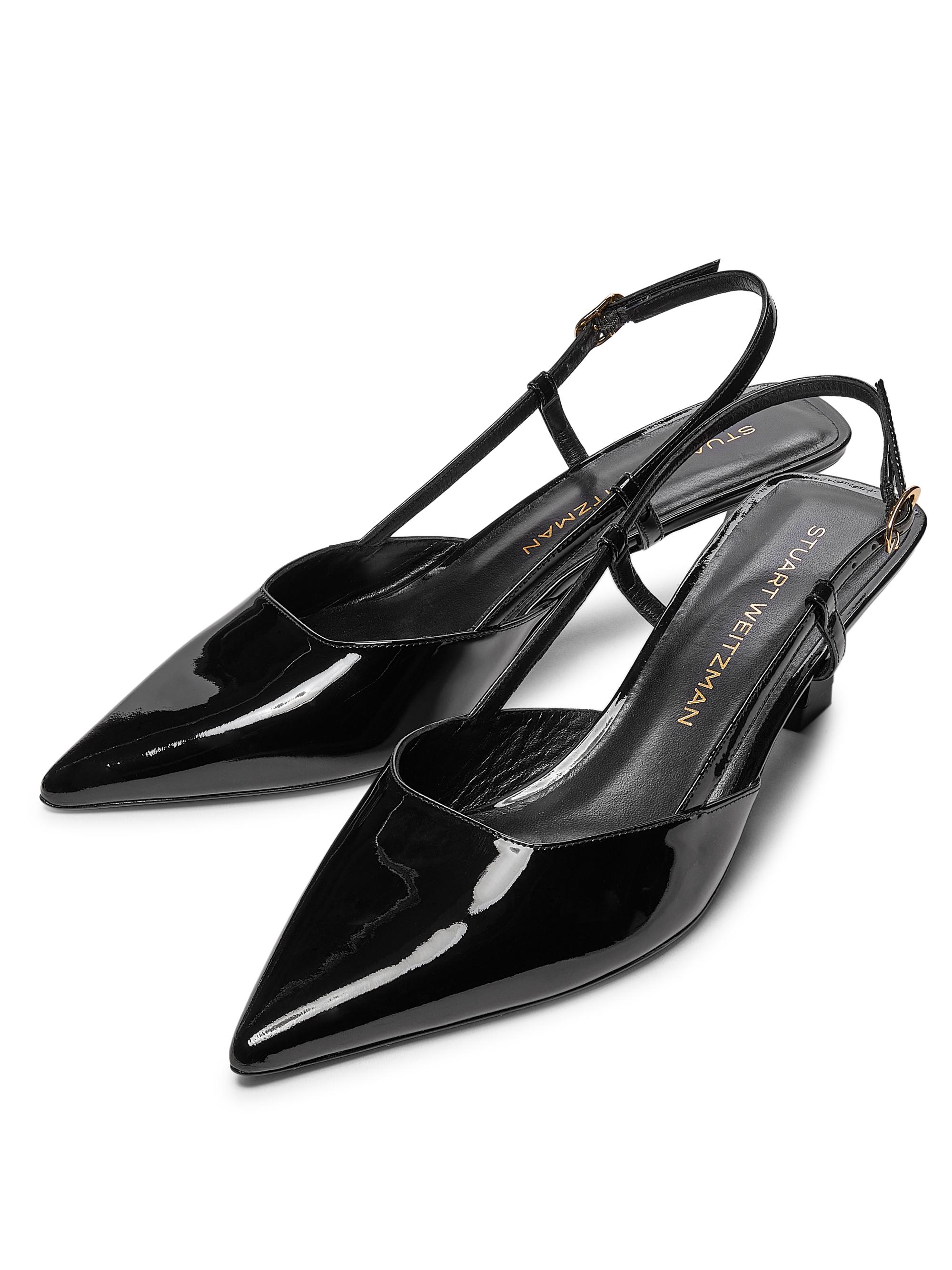 Stuart Weitzman Vinnie 50MM Patent Leather Pumps | Saks Fifth Avenue