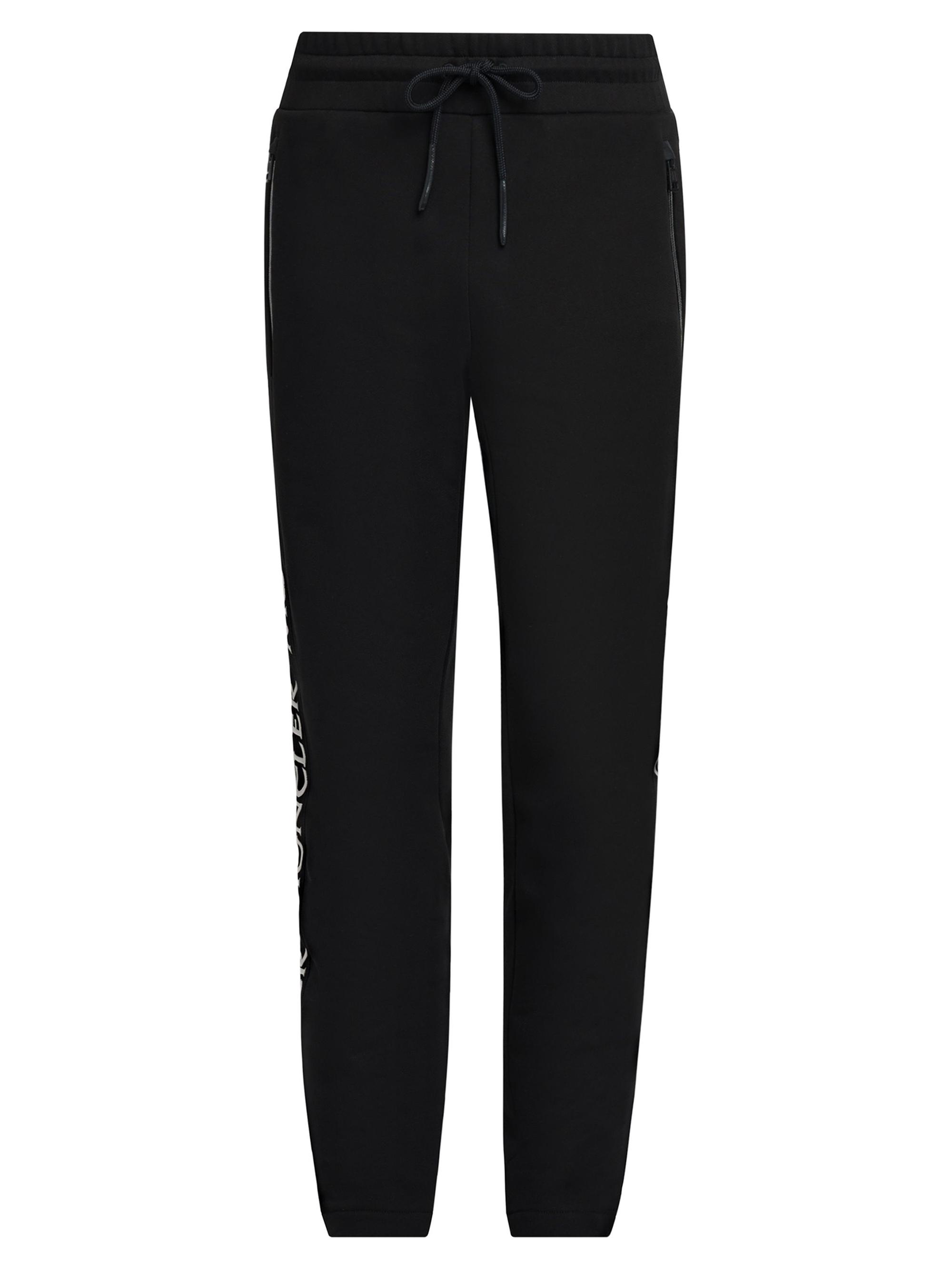 Moncler Men's Cotton Fleece Drawstring Sweatpants - Black