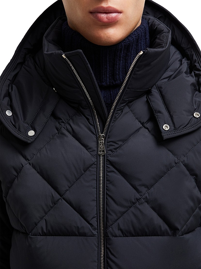 Shop Moncler Cecaud Nylon Diamond-Quilted Down Jacket | Saks Shop Moncler Cecaud Nylon Diamond-Quilted Down Jacket | Saks