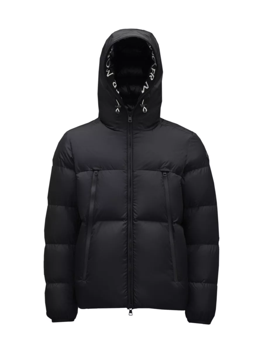 Shop Moncler Montcla Logo Hooded Down Jacket | Saks Fifth Avenue Shop Moncler Montcla Logo Hooded Down Jacket | Saks Fifth Avenue