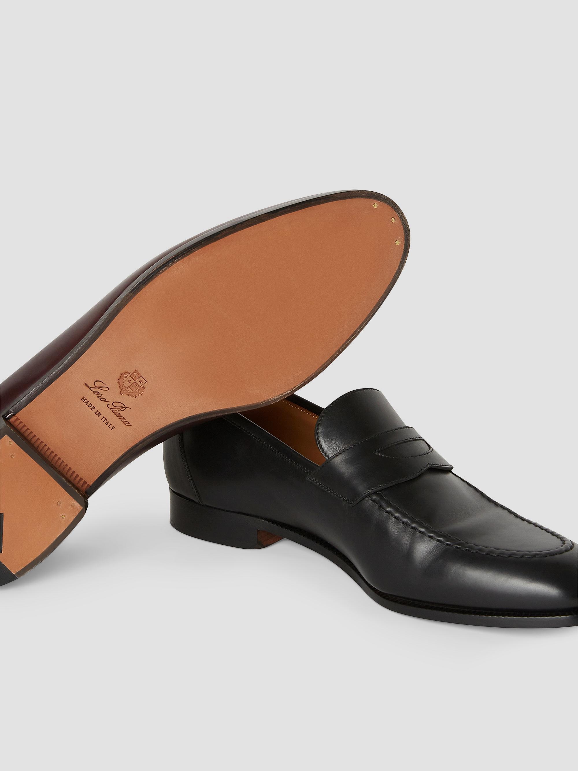 Loro Piana Sergio Heritage Leather Loafers | Saks Fifth Avenue display picture 2