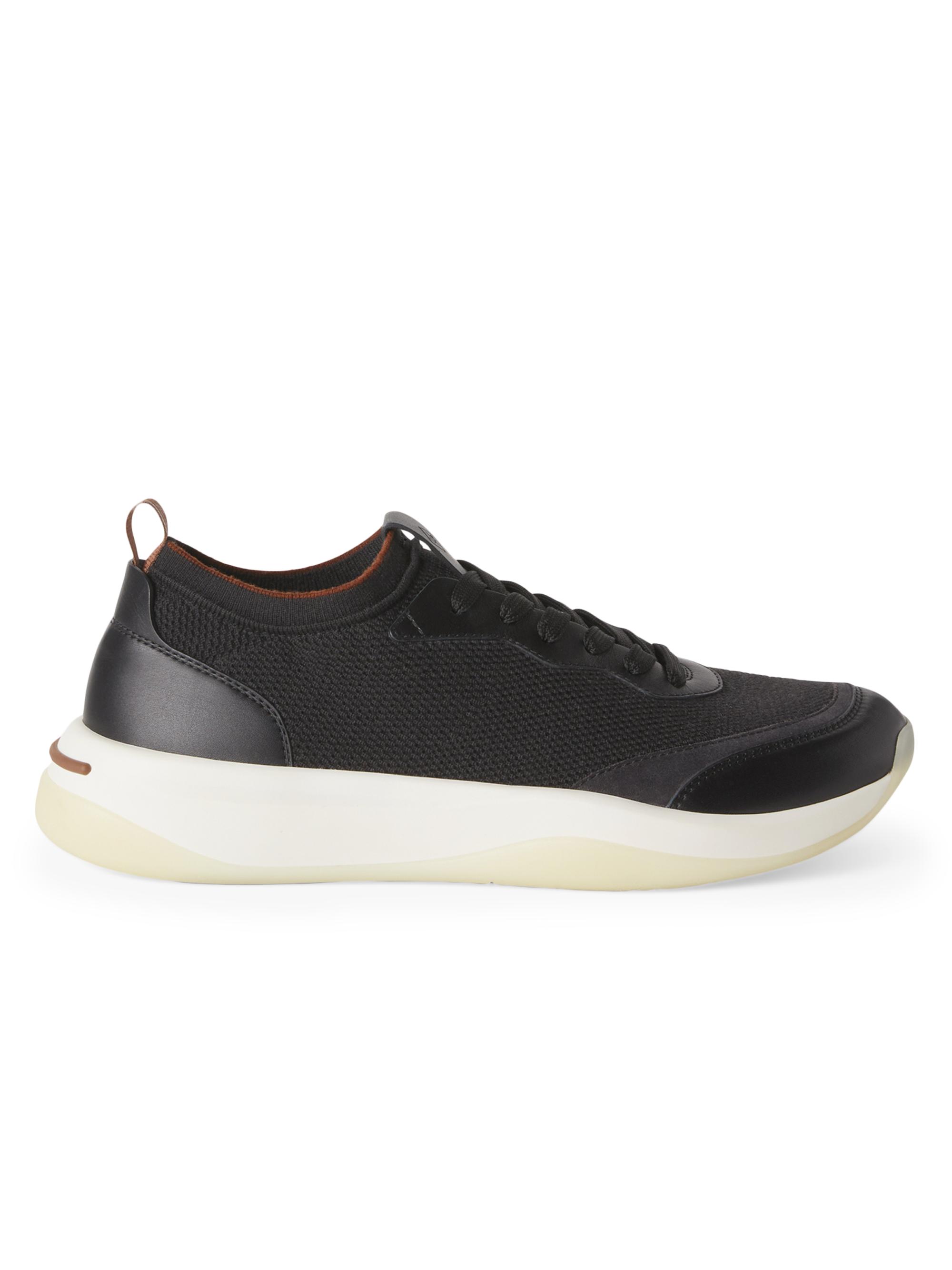 Loro Piana Men's Walk Wish Wool Sneakers - Caviar