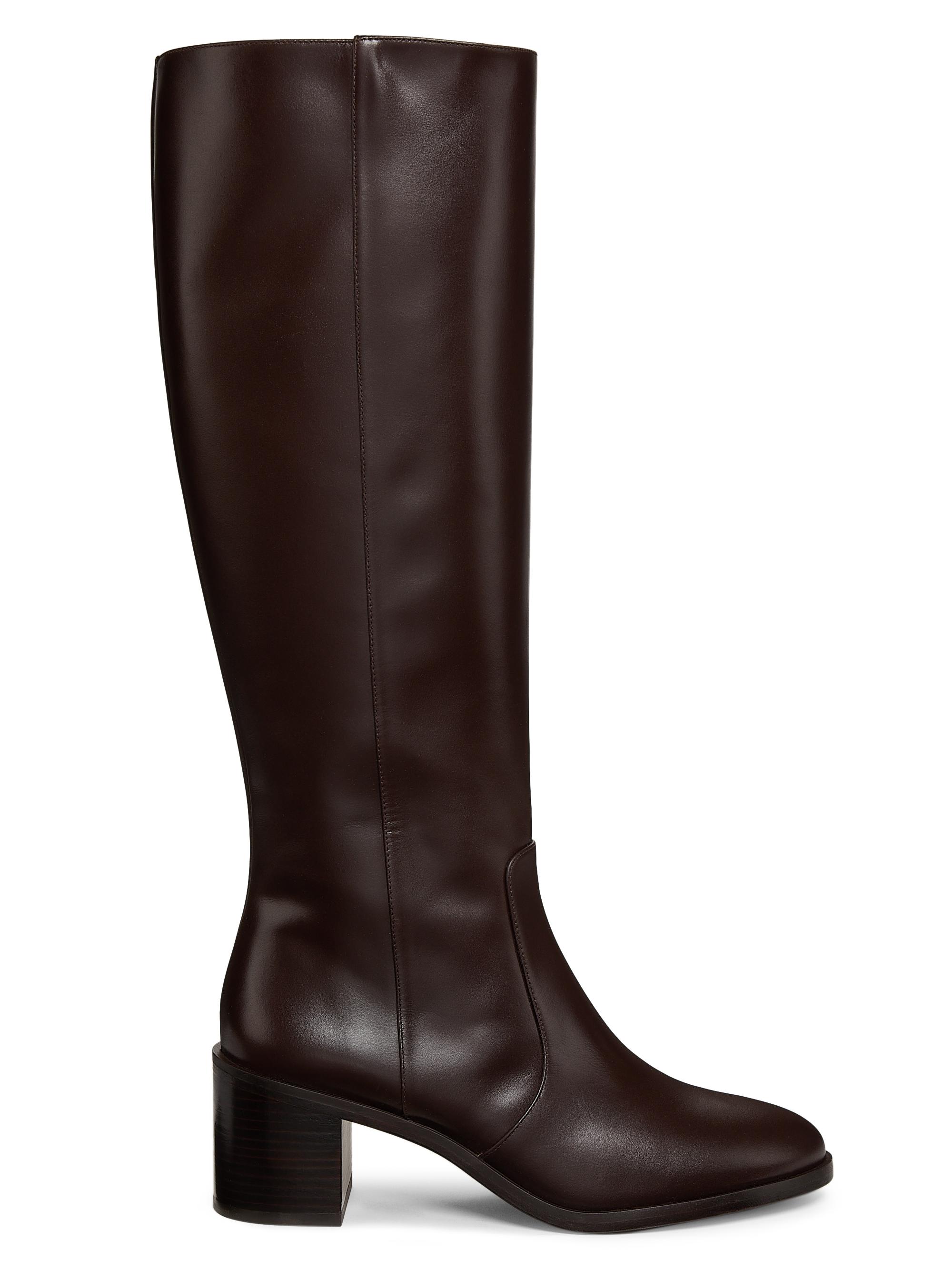 Stuart Weitzman Esme 60MM Zip Leather Boots Saks Fifth Avenue