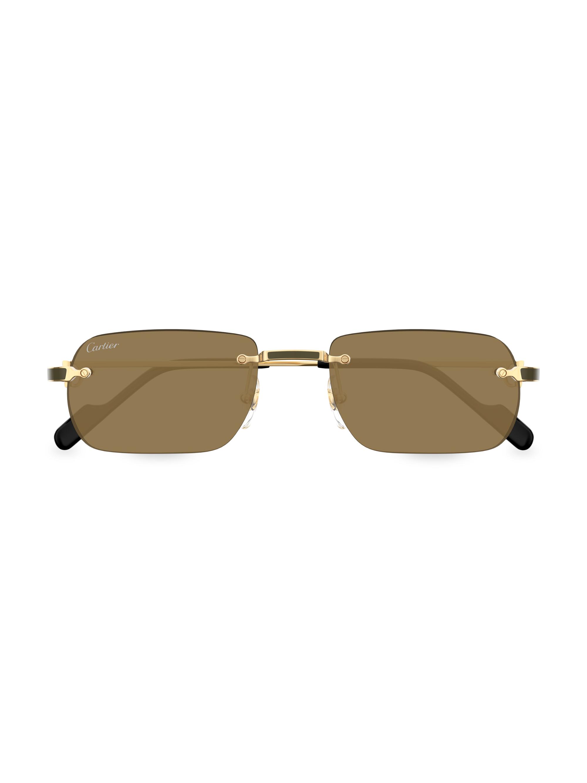 Cartier Santos Classic Première de Cartier 59MM Oval Sunglasses