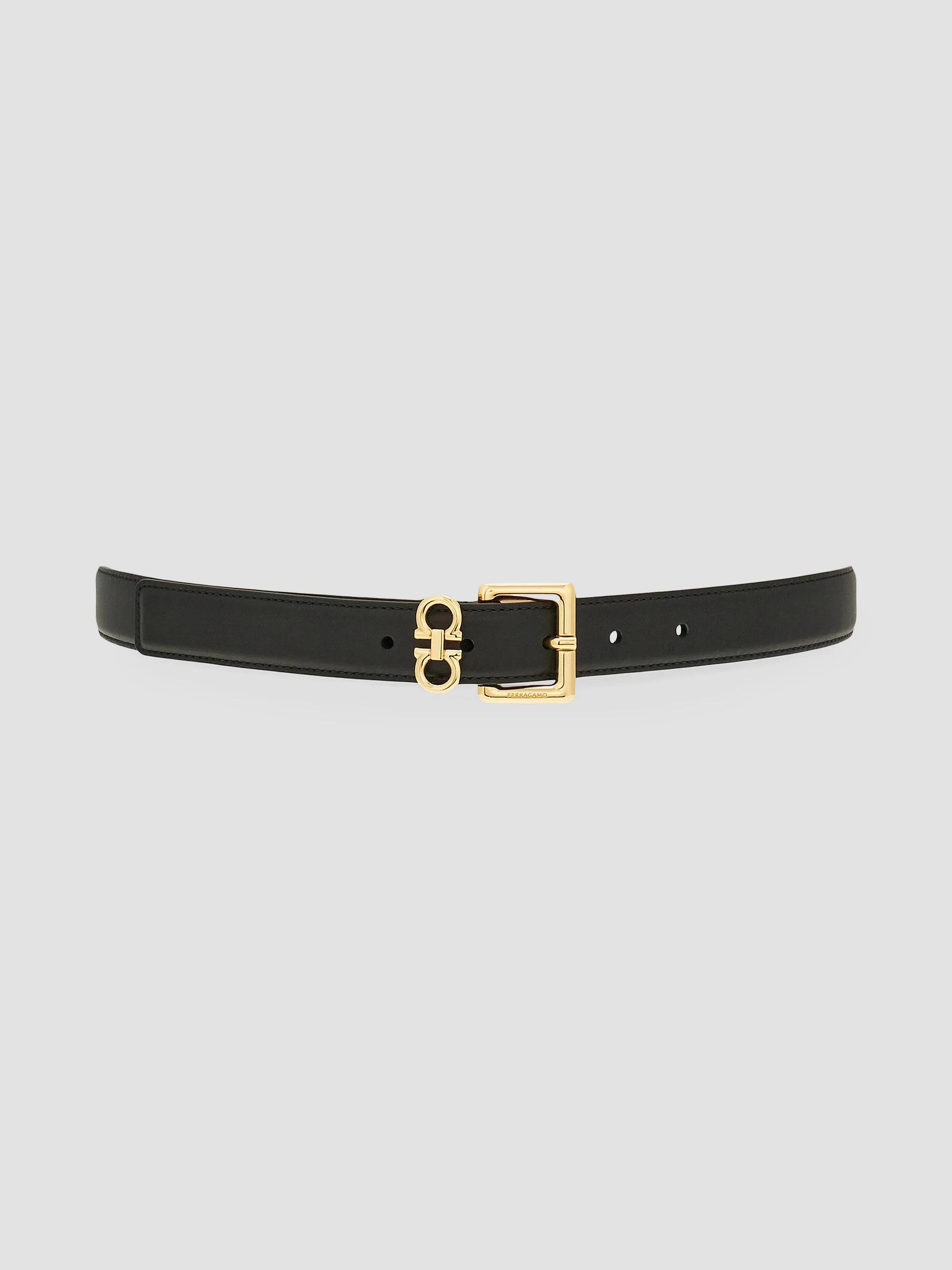 FERRAGAMO Gancio Slim Leather Belt | Saks Fifth Avenue display picture 1