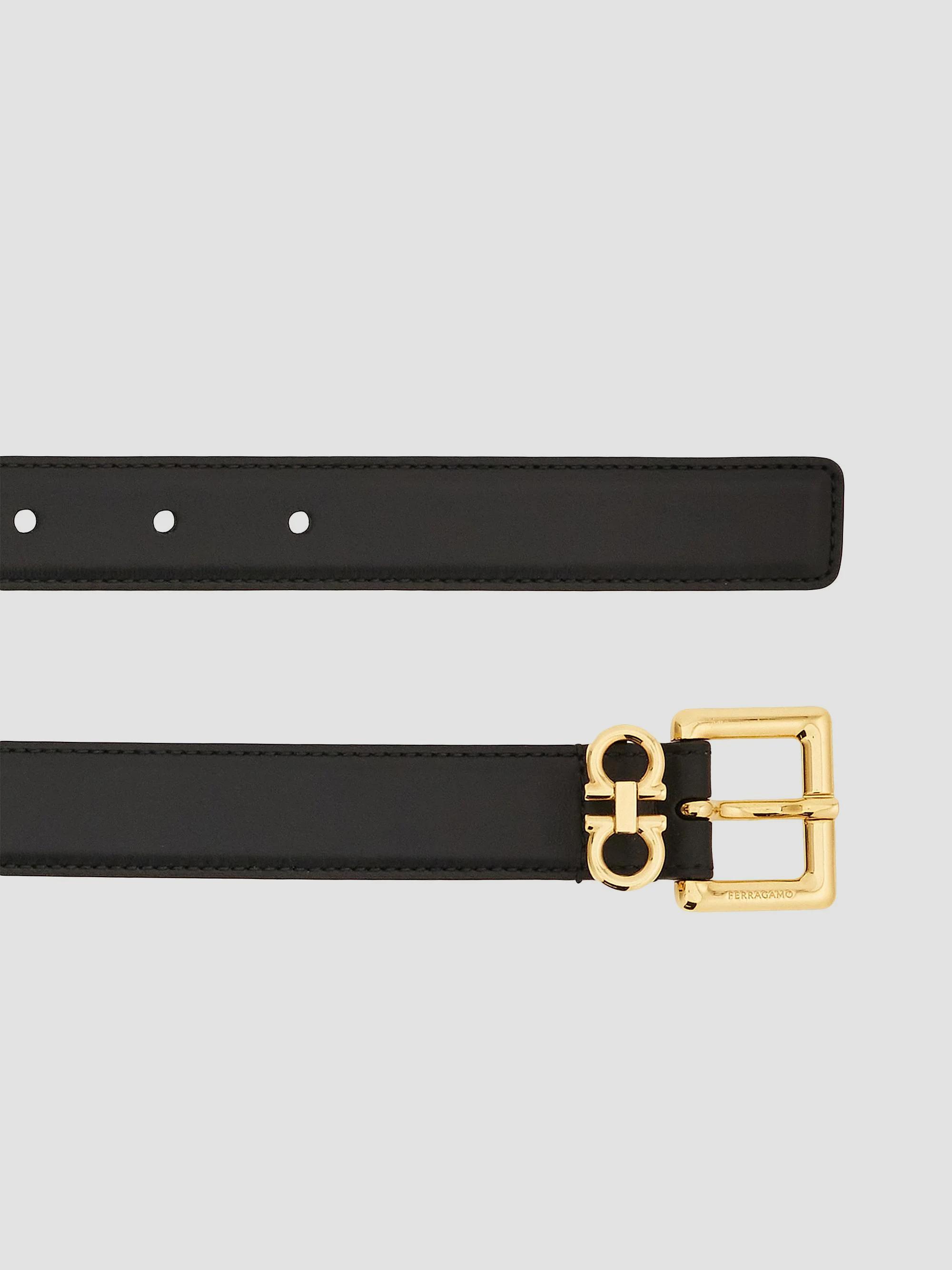 Salvatore Ferragamo ガンチーニ スリムレザーベルト FERRAGAMO Gancio Slim Leather Belt | Saks Fifth Avenue