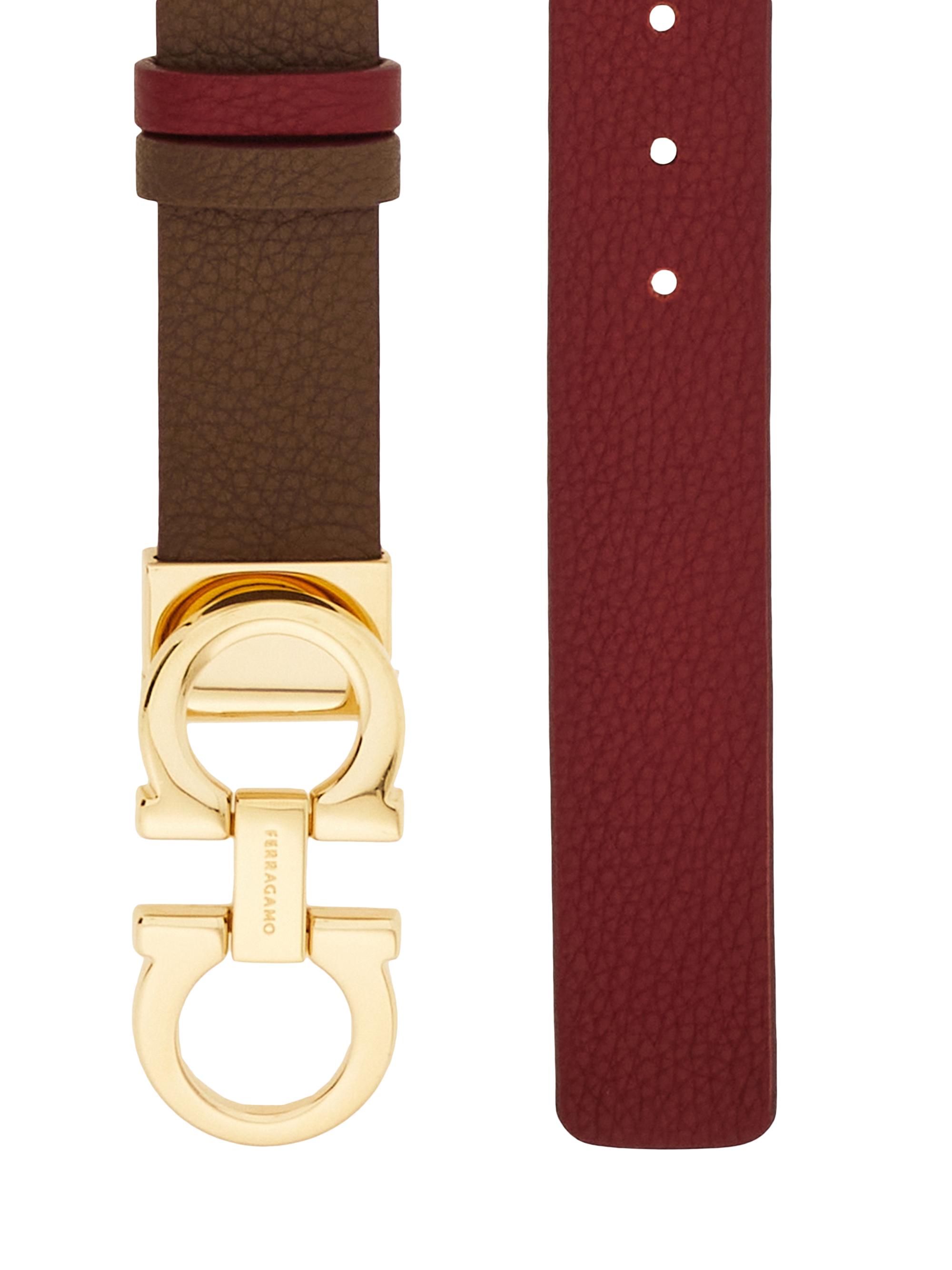 Gancini Reversible Cut-To-Size Leather Belt