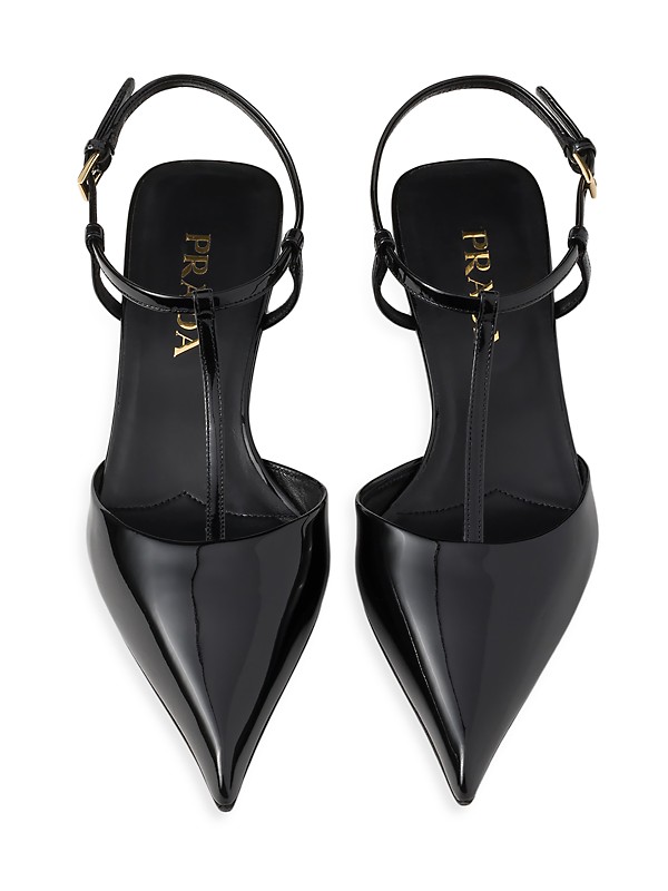 Shop Prada Patent Leather Slingback Pumps | Saks Fifth Avenue Shop Prada Patent Leather Slingback Pumps | Saks Fifth Avenue
