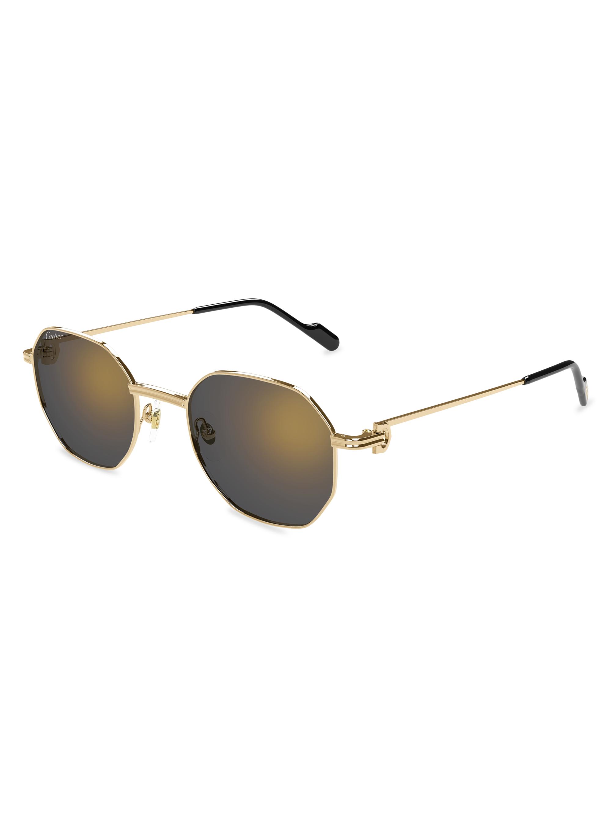 Cartier サングラス Cartier CT0505S 004 Sunglasses Shiny Gold - eye-oo.com