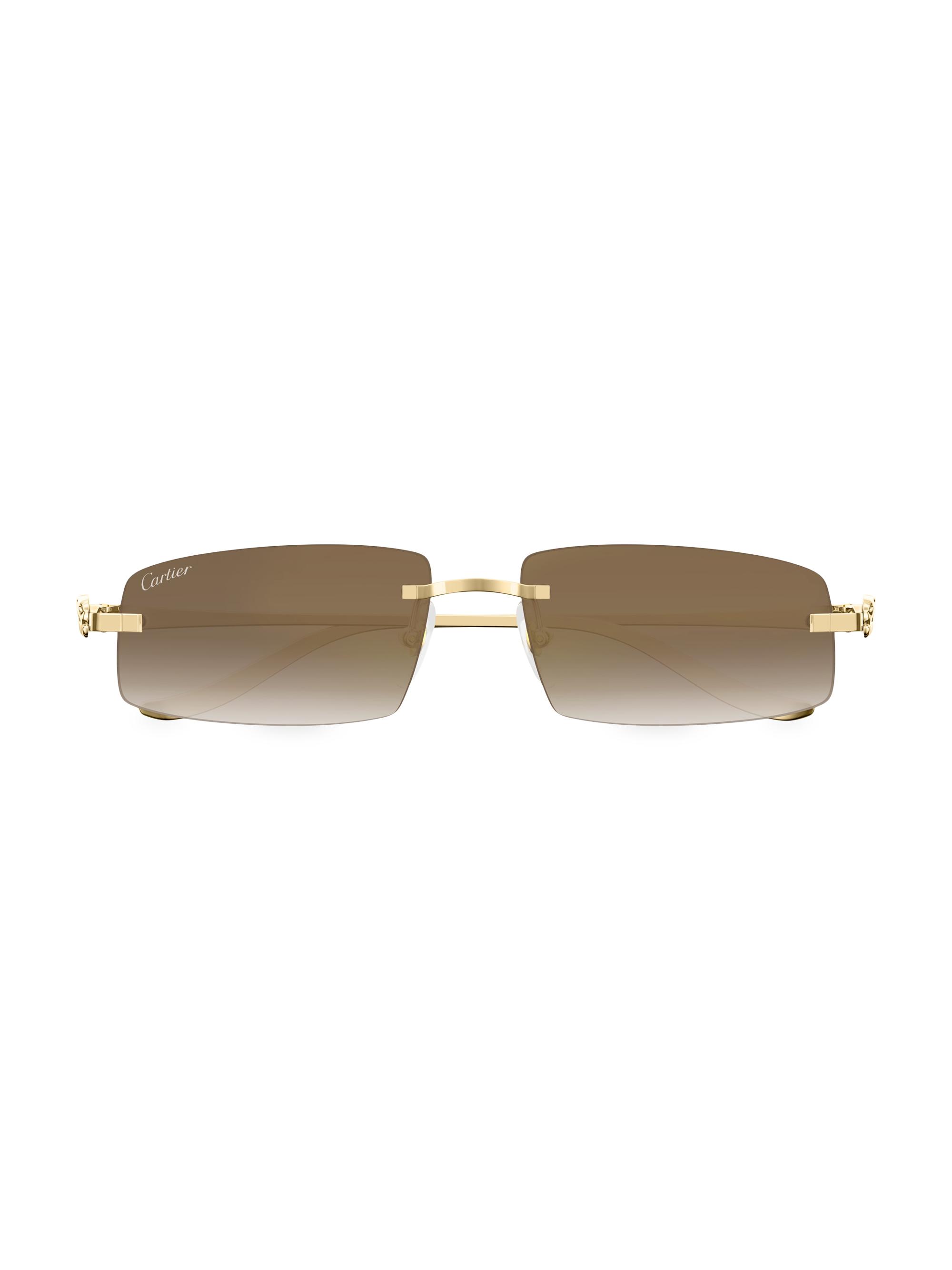 Cartier Panthère Classic 58MM Rectangular Sunglasses | Saks Fifth