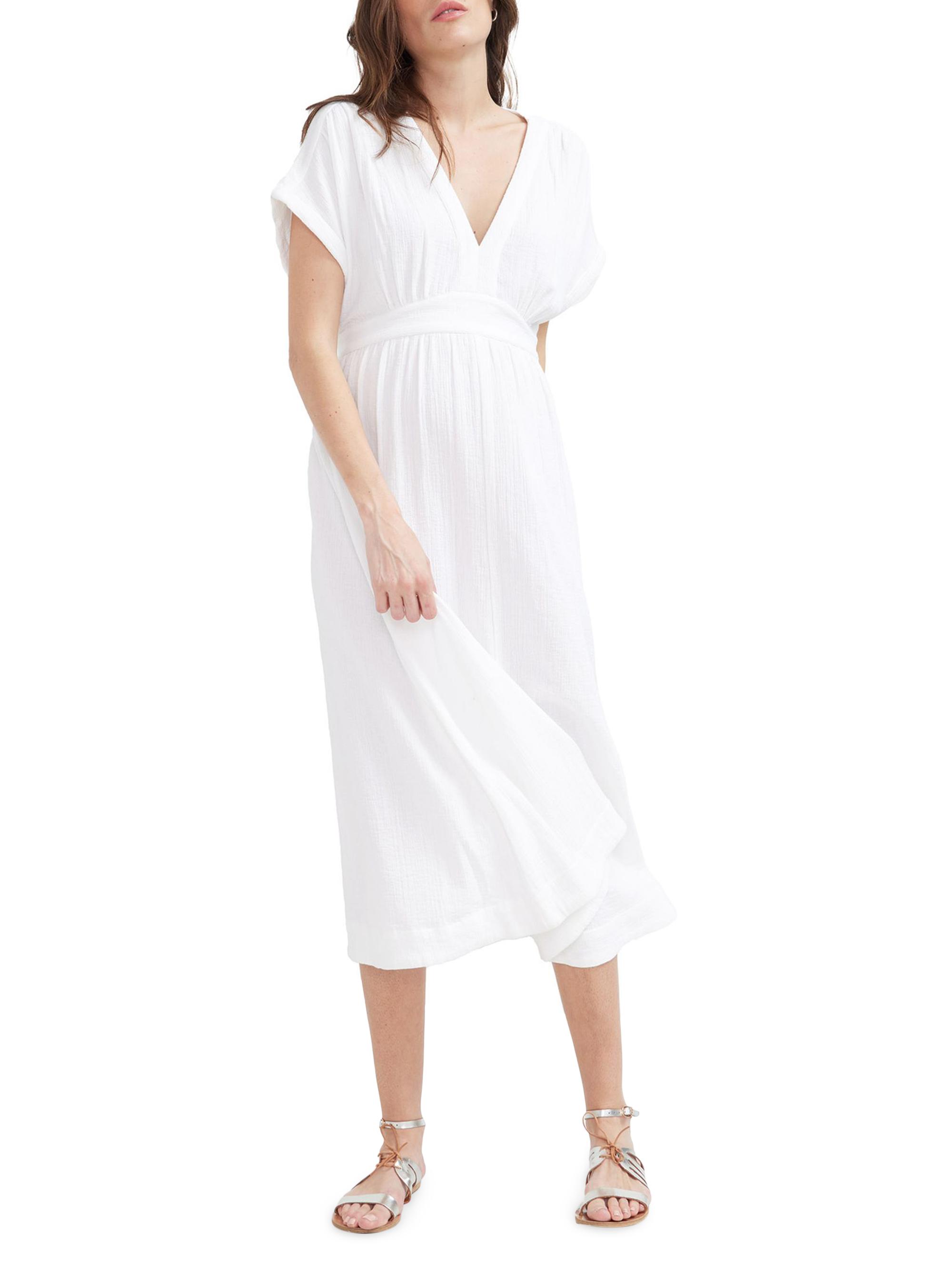 Hatch Women's The Rosa Maternity Maxi Dress - White