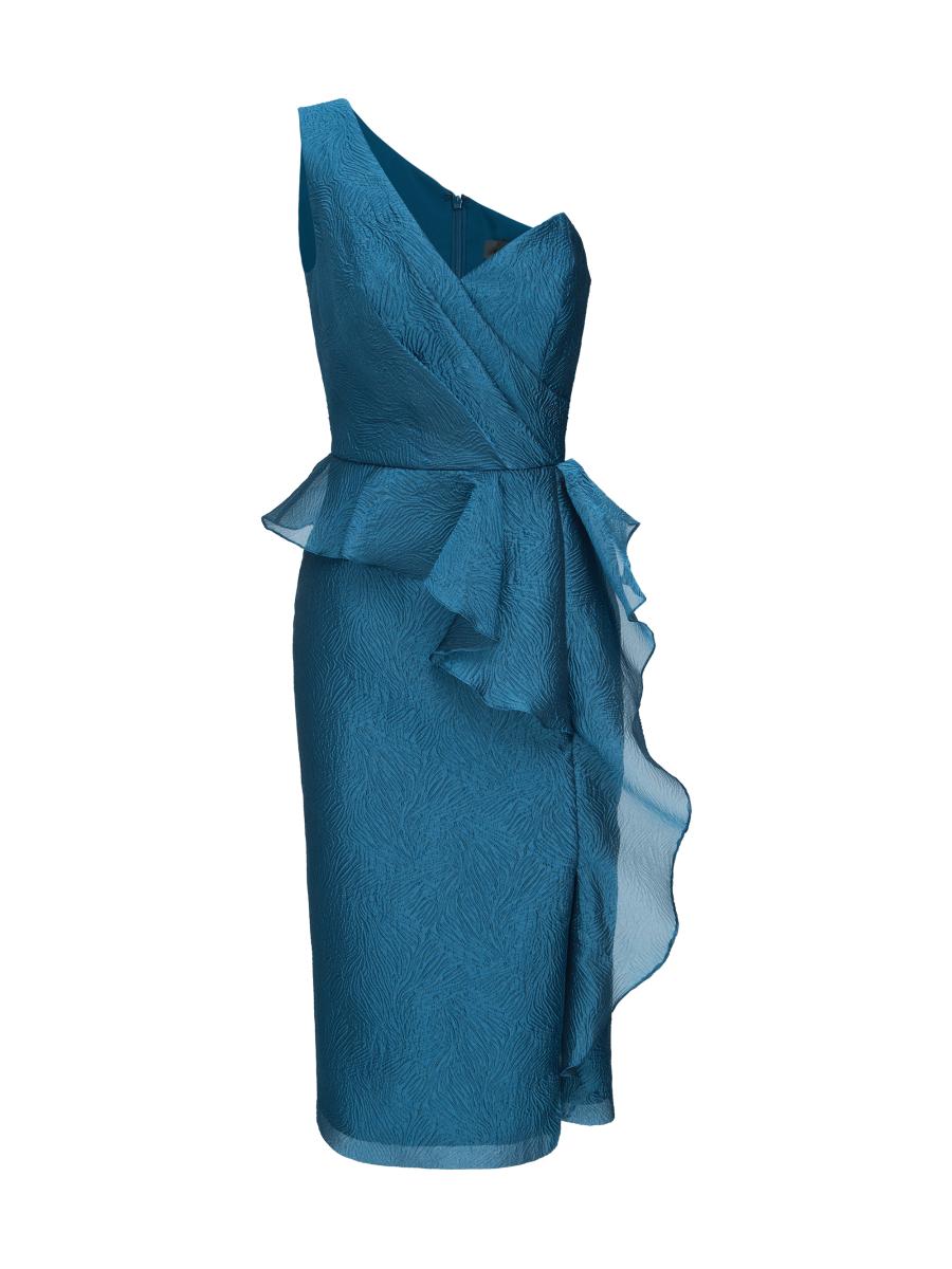 Theia Zinnia Cloud Jacquard Cocktail Dress | Saks Fifth Avenue