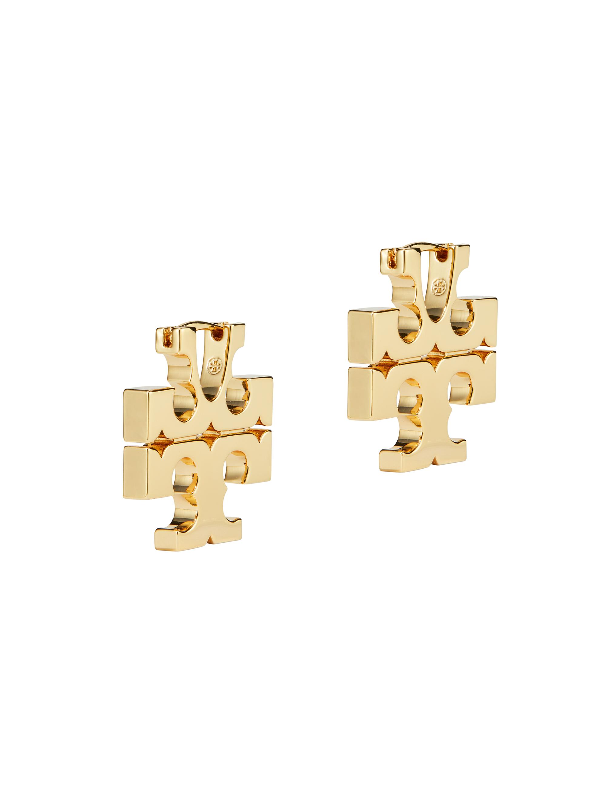 Tory Burch Women's Icon Hoop Earrings - Tory Gold