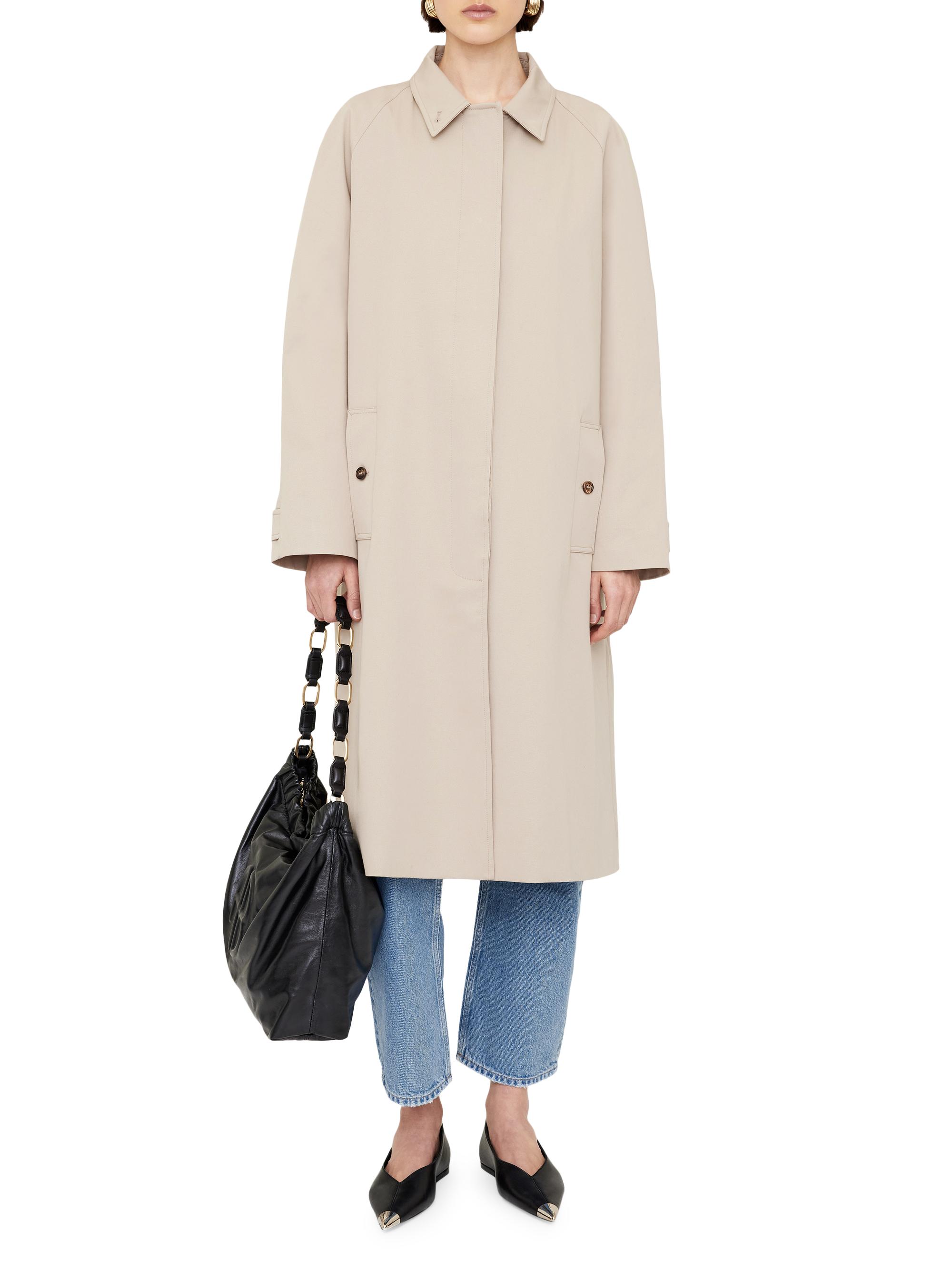 Anine Bing Randy Stretch Cotton Trench Coat | Saks Fifth Avenue