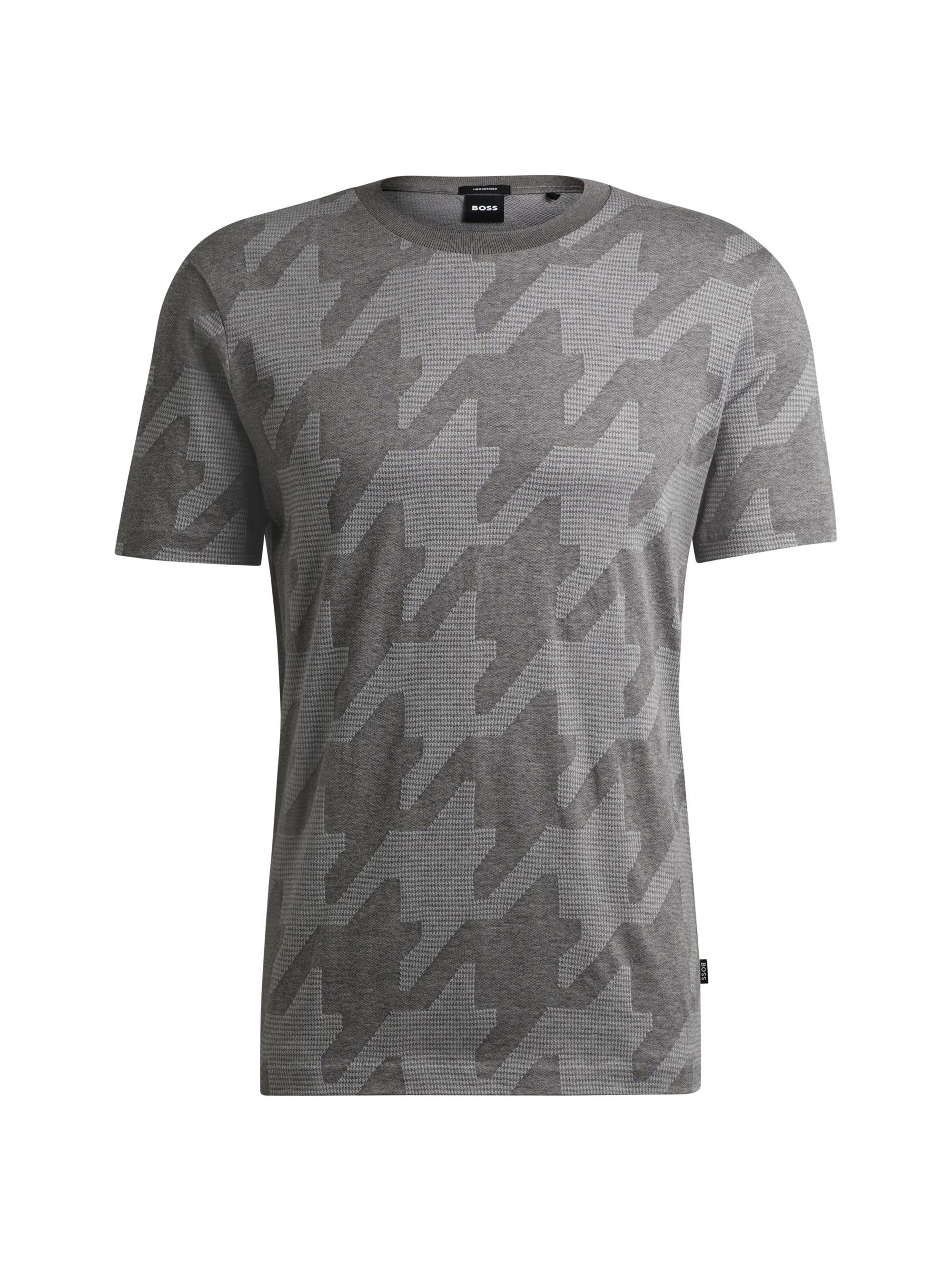 BOSS Men's Mercerized Cotton T-Shirt - Grey