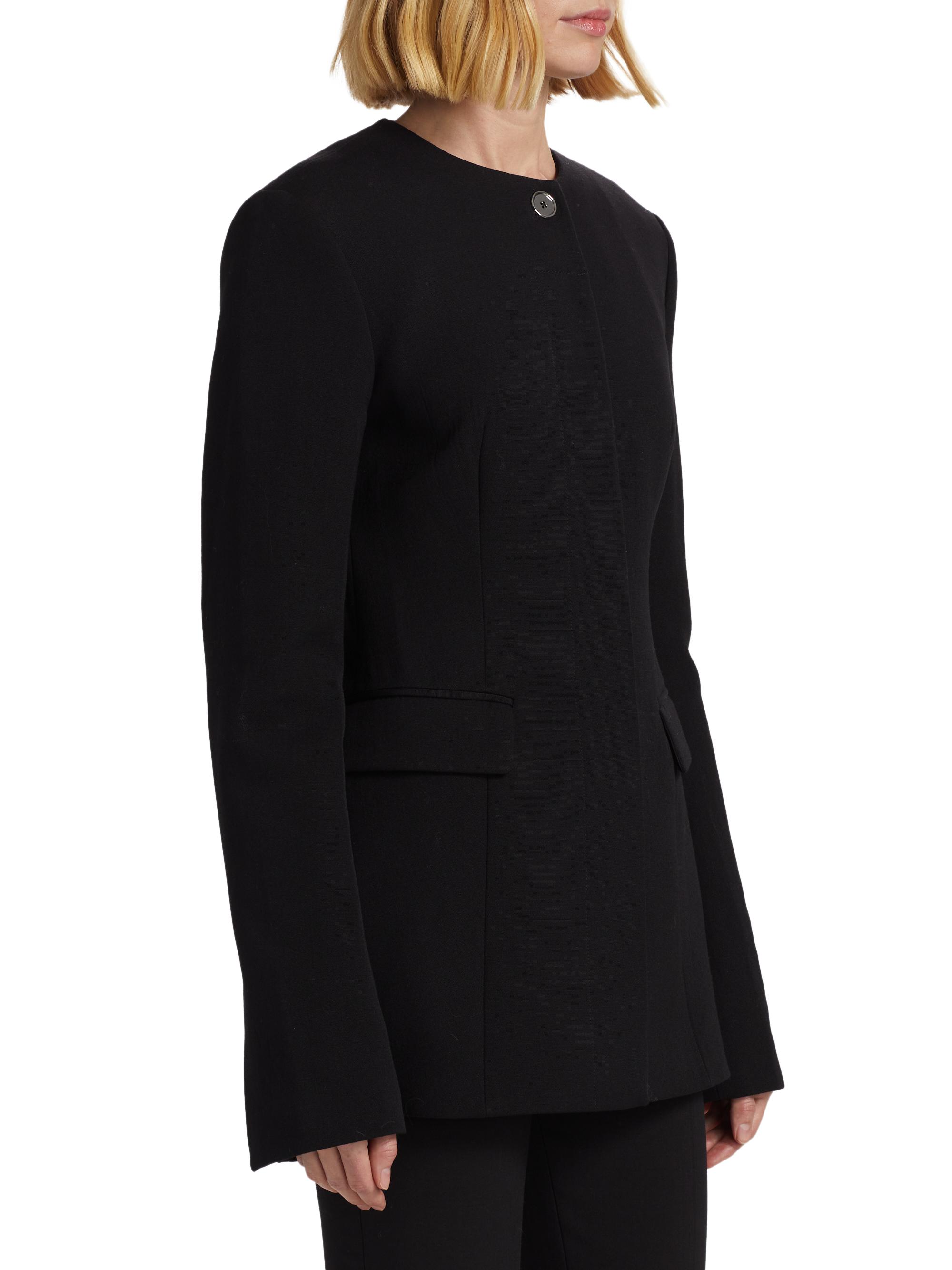 Toteme Collarless Cinched Jacket | Saks Fifth Avenue