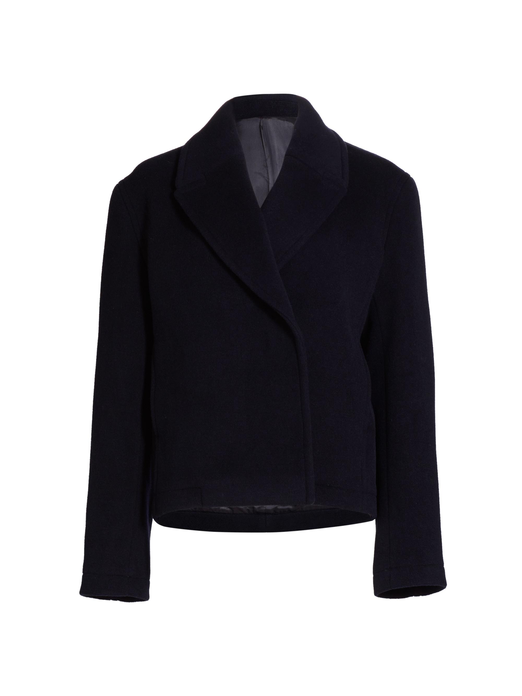 Toteme Women's Cropped Wool-Blend Peacoat - Navy