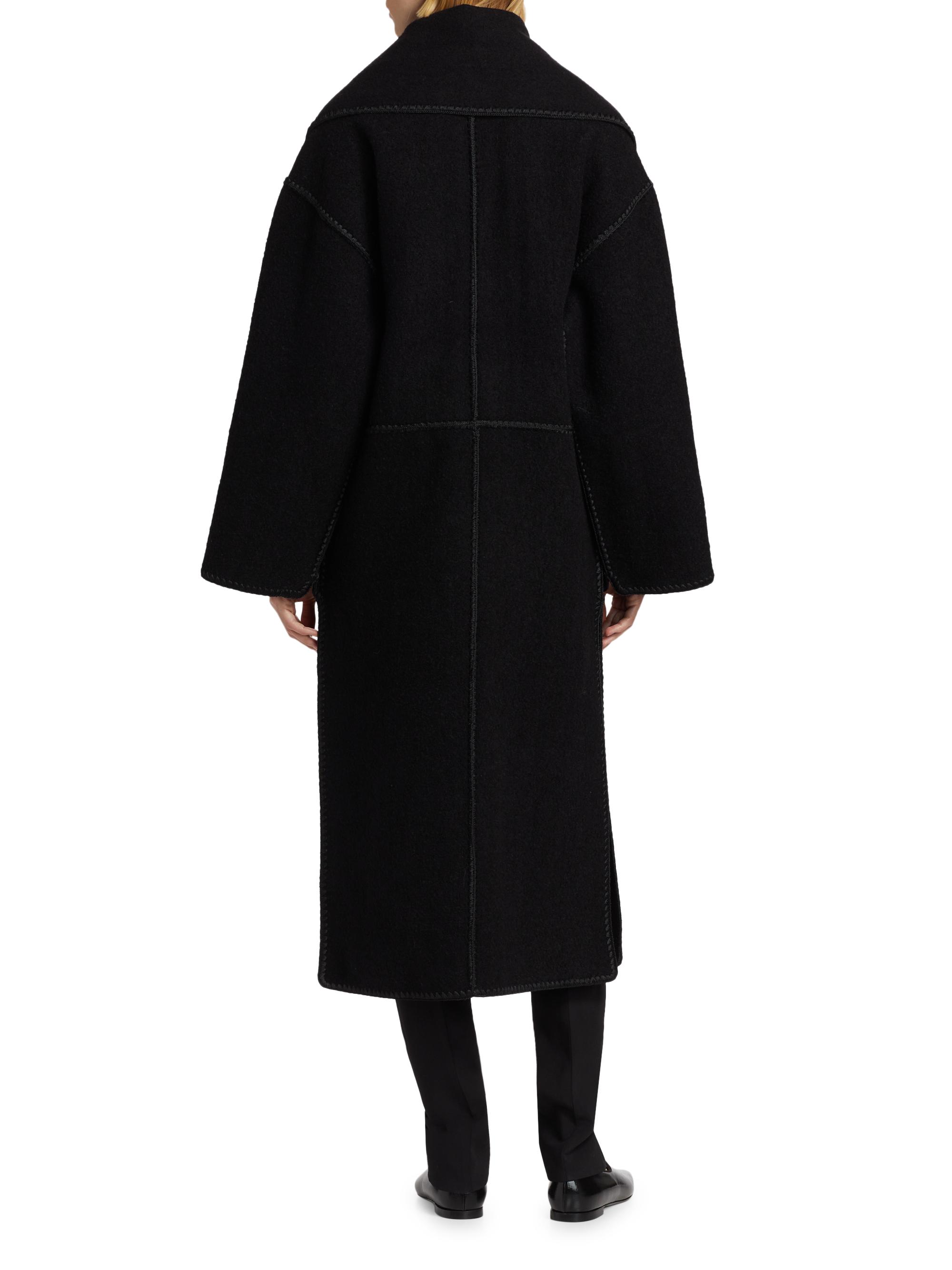 Toteme Embroidered Scarf Coat | Saks Fifth Avenue