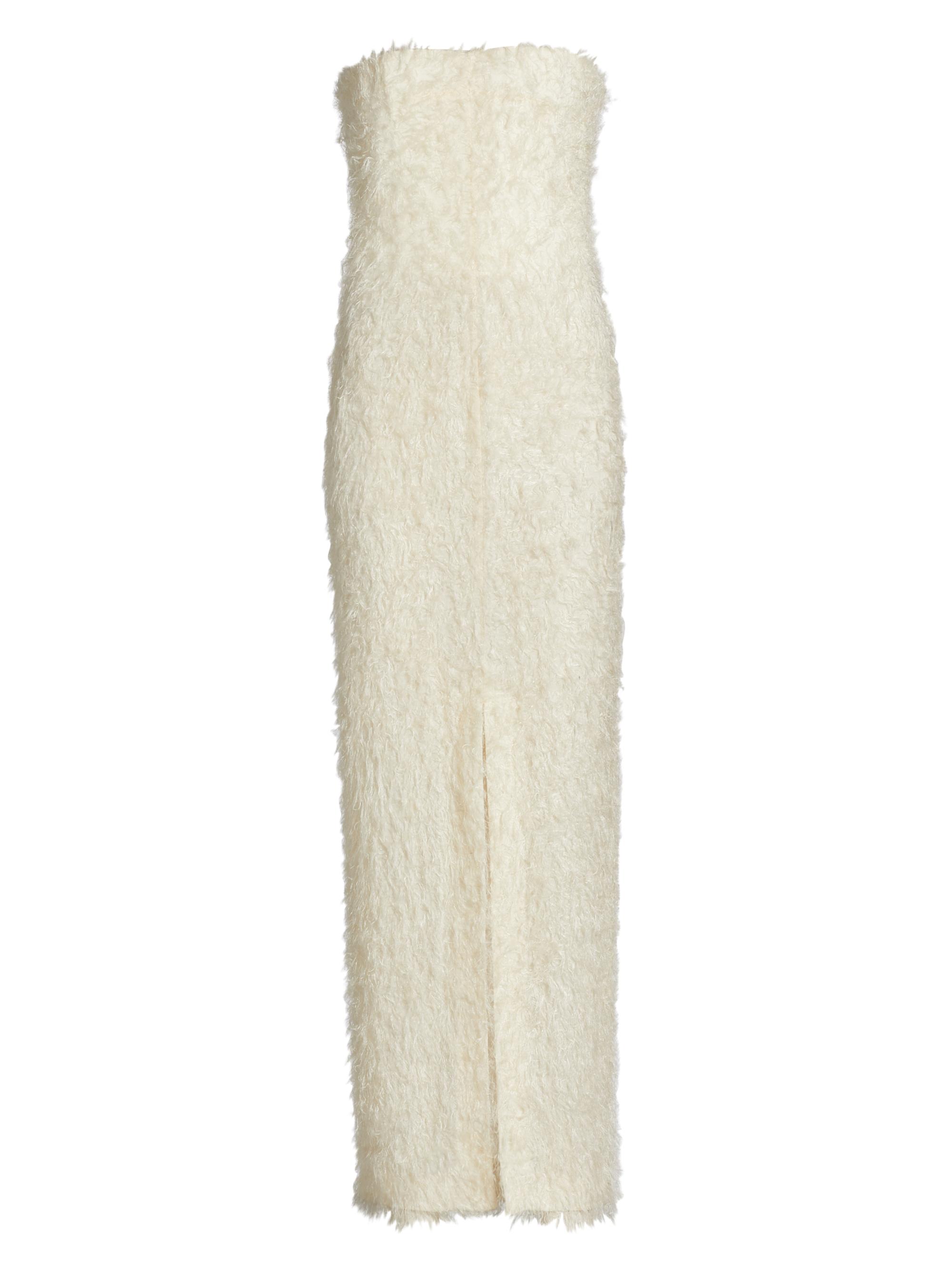 Toteme Women's Strapless Fil Coupé Dress - Ecru