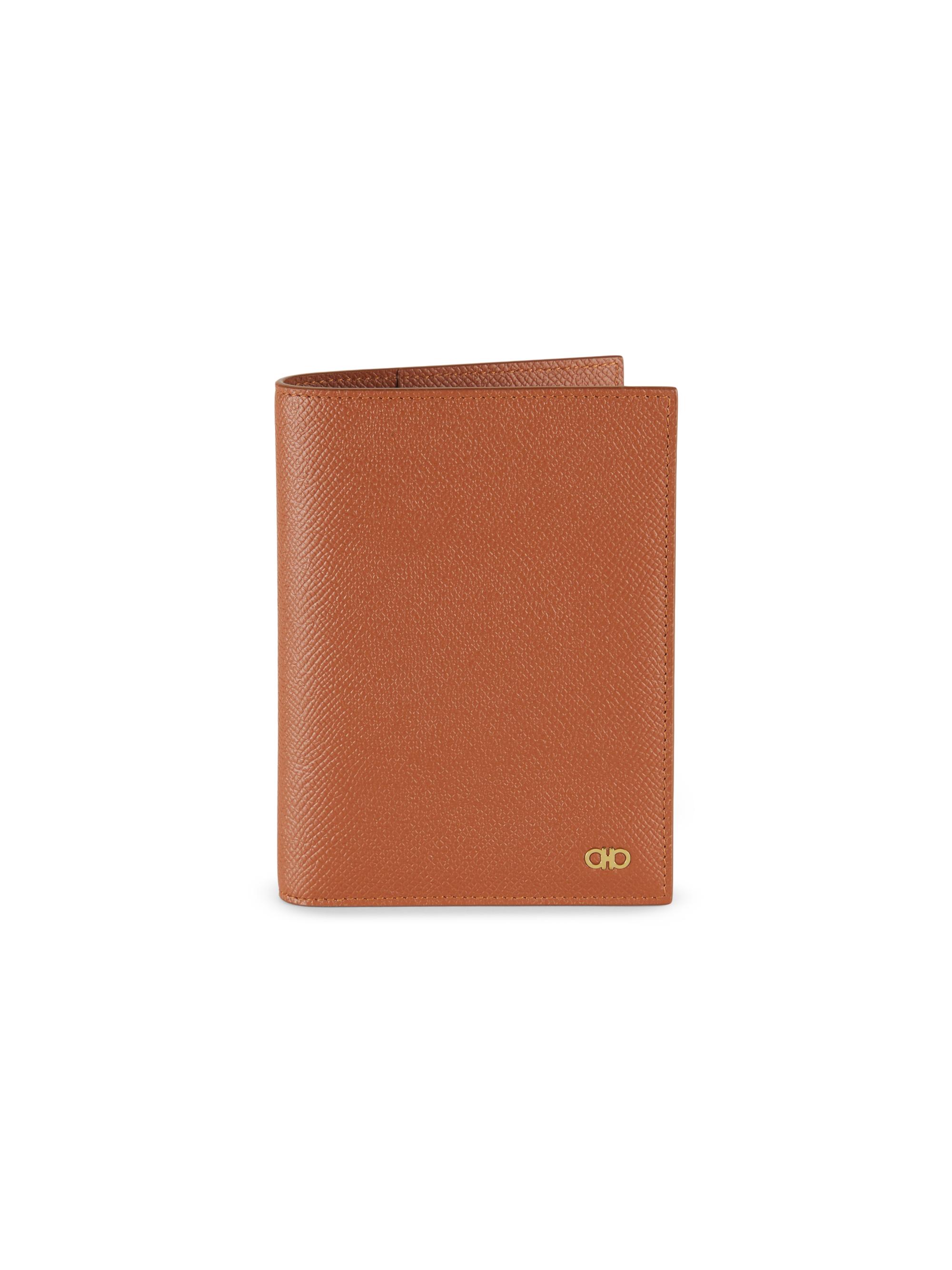 FERRAGAMO Men's Gancini Credit Card Holder - Cognac