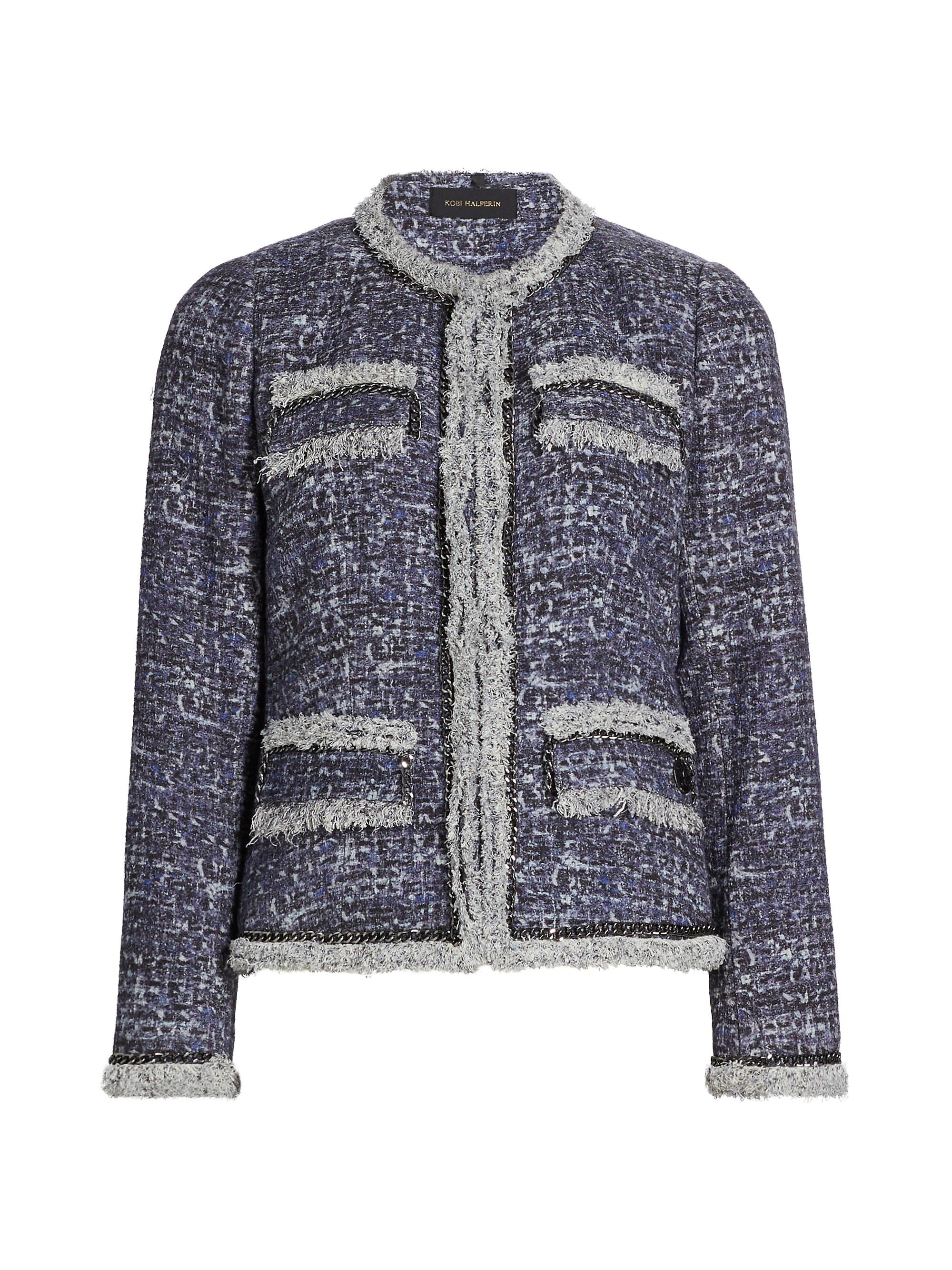 Kobi Halperin Women's Keaton Tweed Single-Breasted Jacket - Twilight Multi