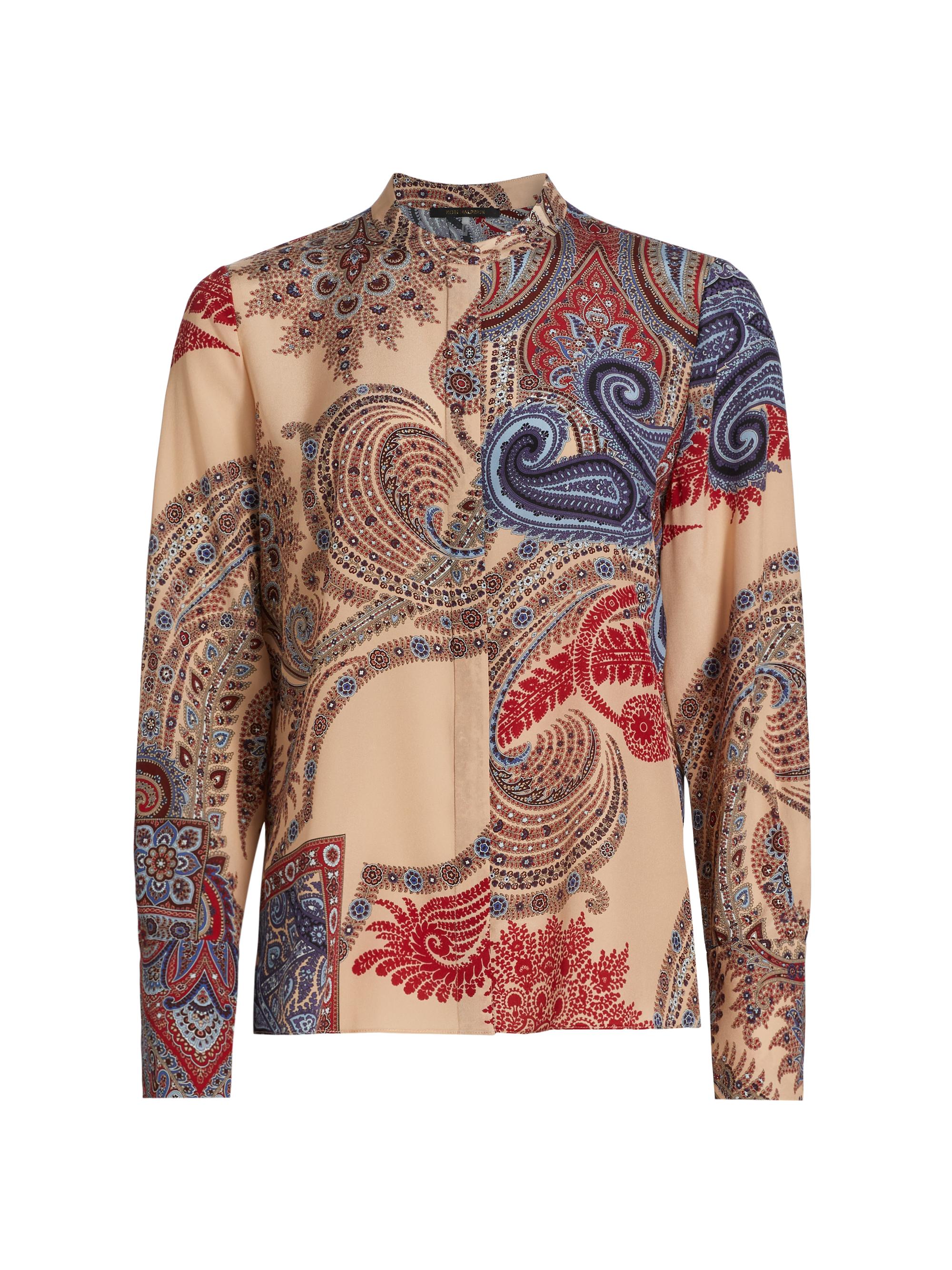 Kobi Halperin Women's Bronson Paisley Silk Blouse - Antique Multi